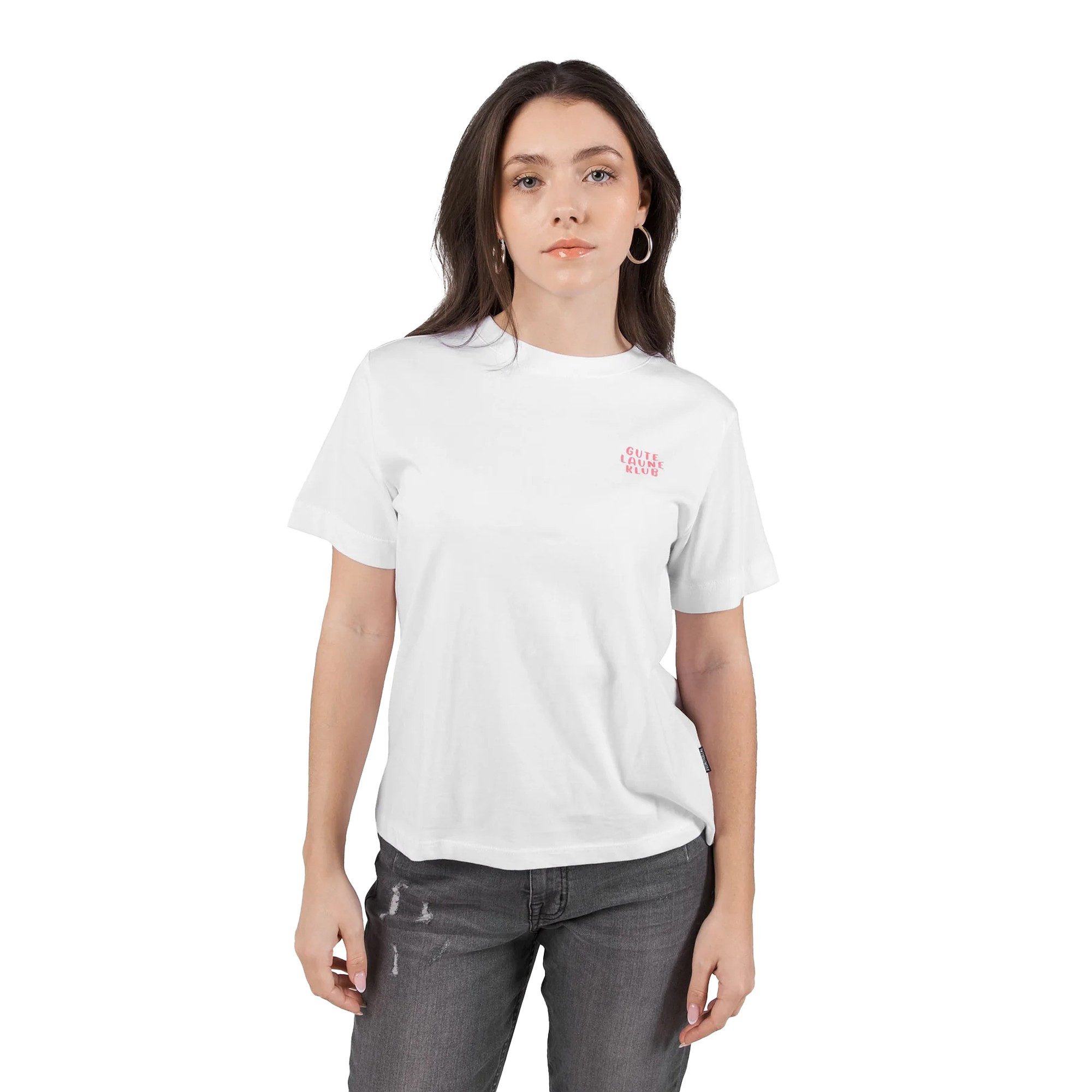 Kleinigkeit T-Shirt Big Gute Laune Klub Görls, weiß