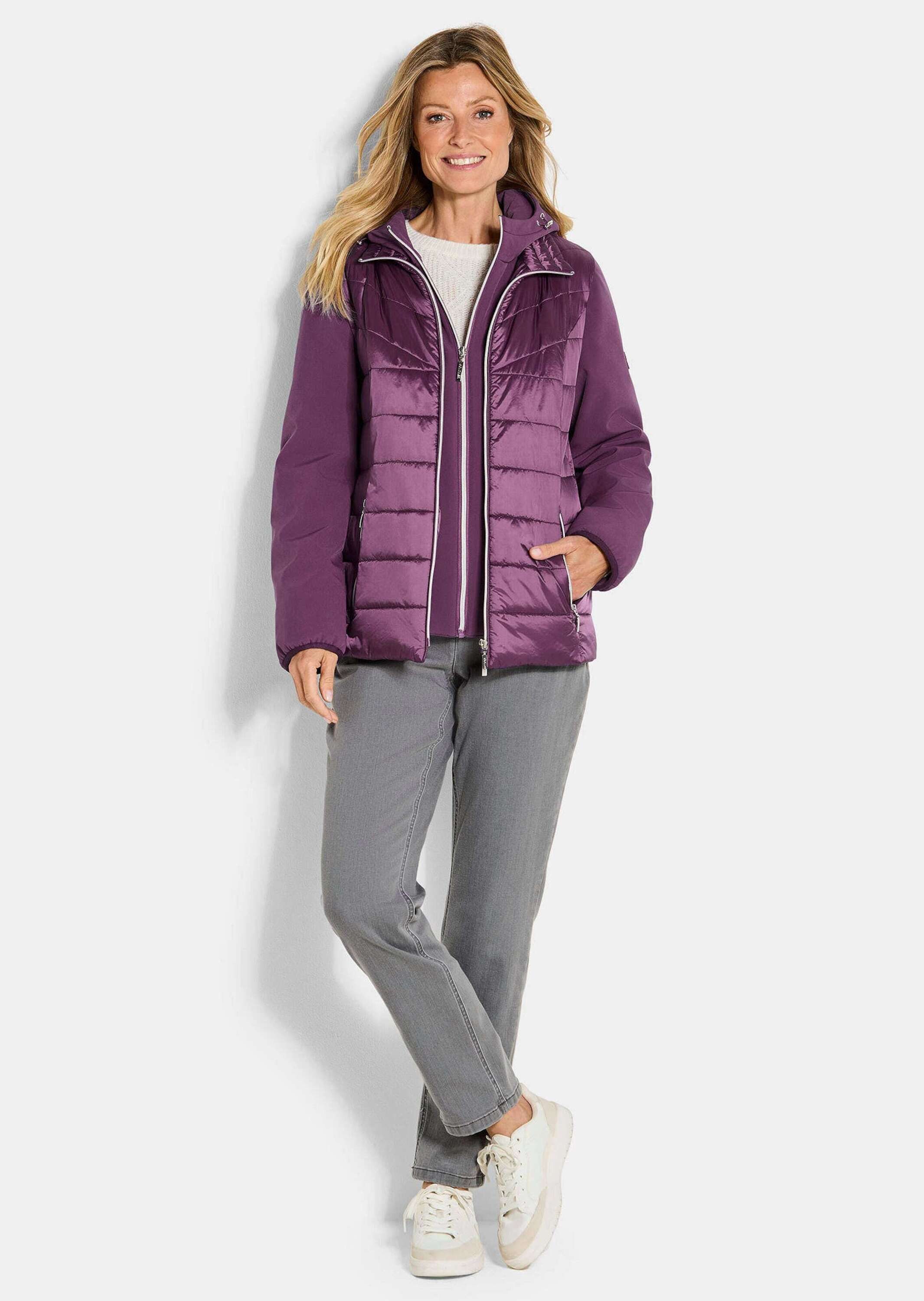 GOLDNER Outdoorjacke Sportive Steppjacke mit Kapuze Winterjacke mit Stehkra günstig online kaufen
