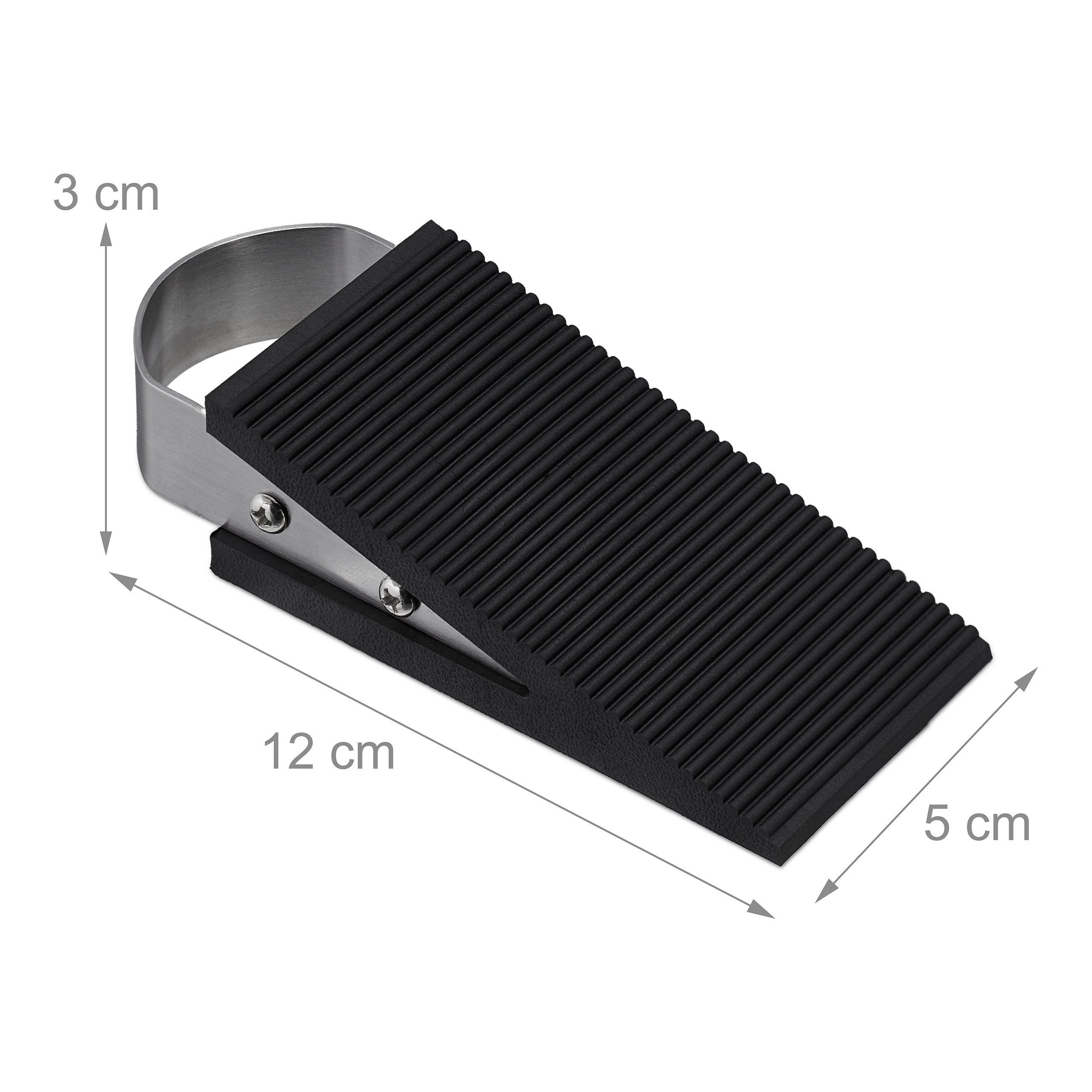 relaxdays Türstopper 8x Türkeil Gummi