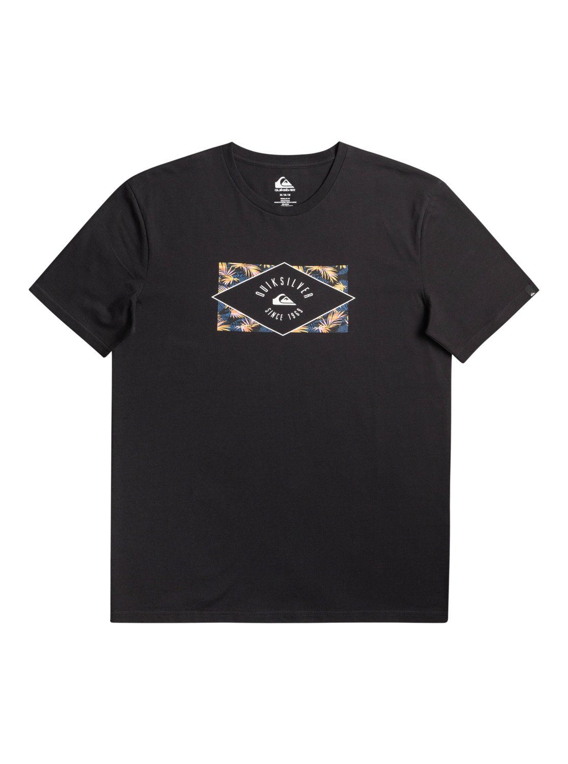 Circled Line Quiksilver Black T-Shirt