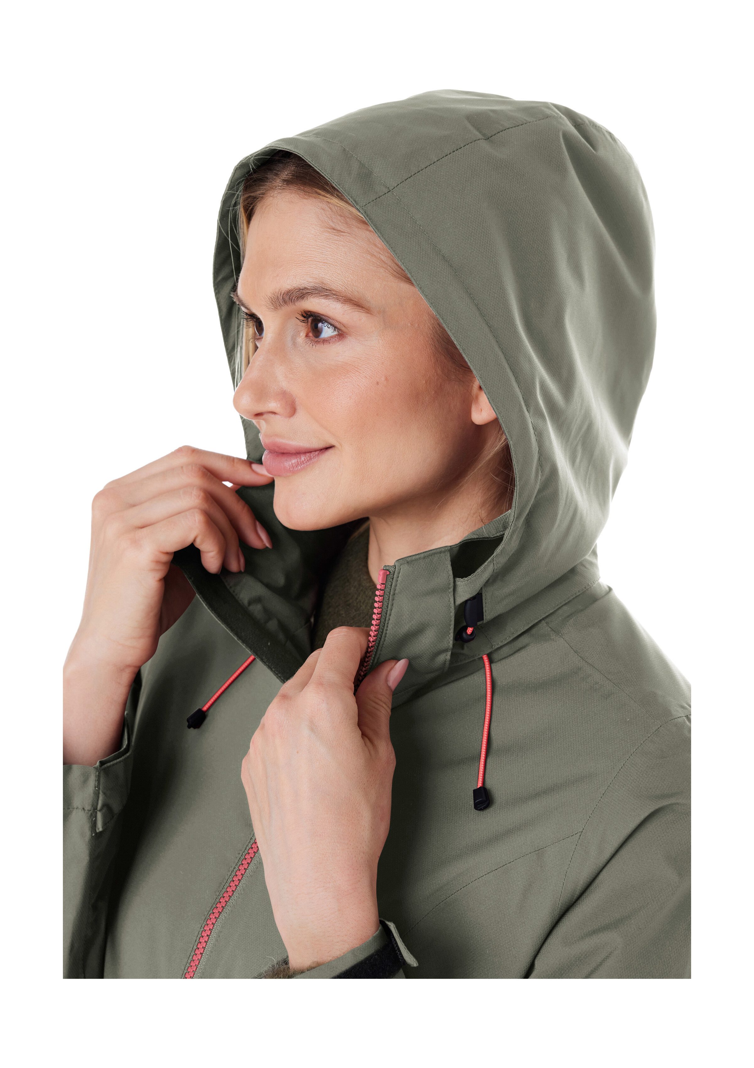 Killtec Outdoorjacke Damen Regenjacke OOKS 1 Leichte, wasser- und winddichte Jacke, atmungsaktiv, abnehmbare Kapuze