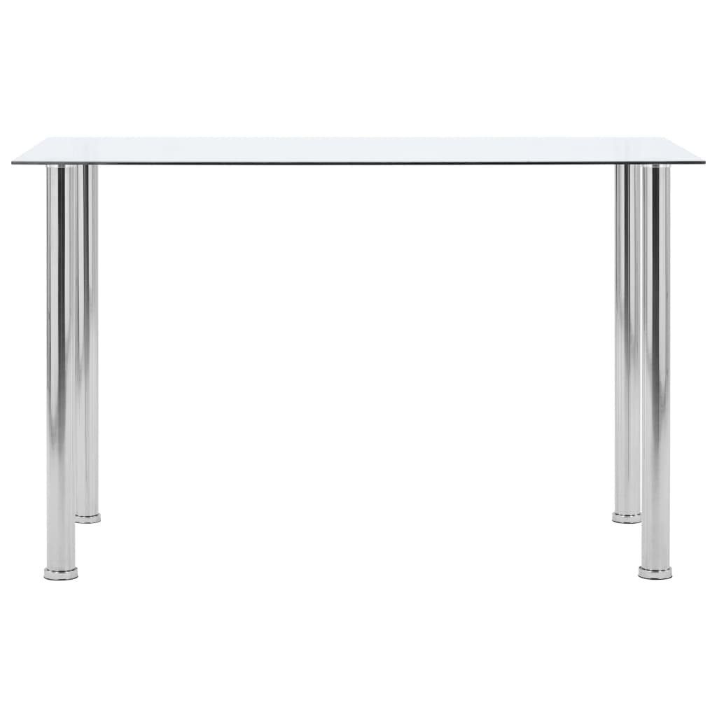 furnicato Esstisch Transparent 120 x 60 cm x 75 Hartglas