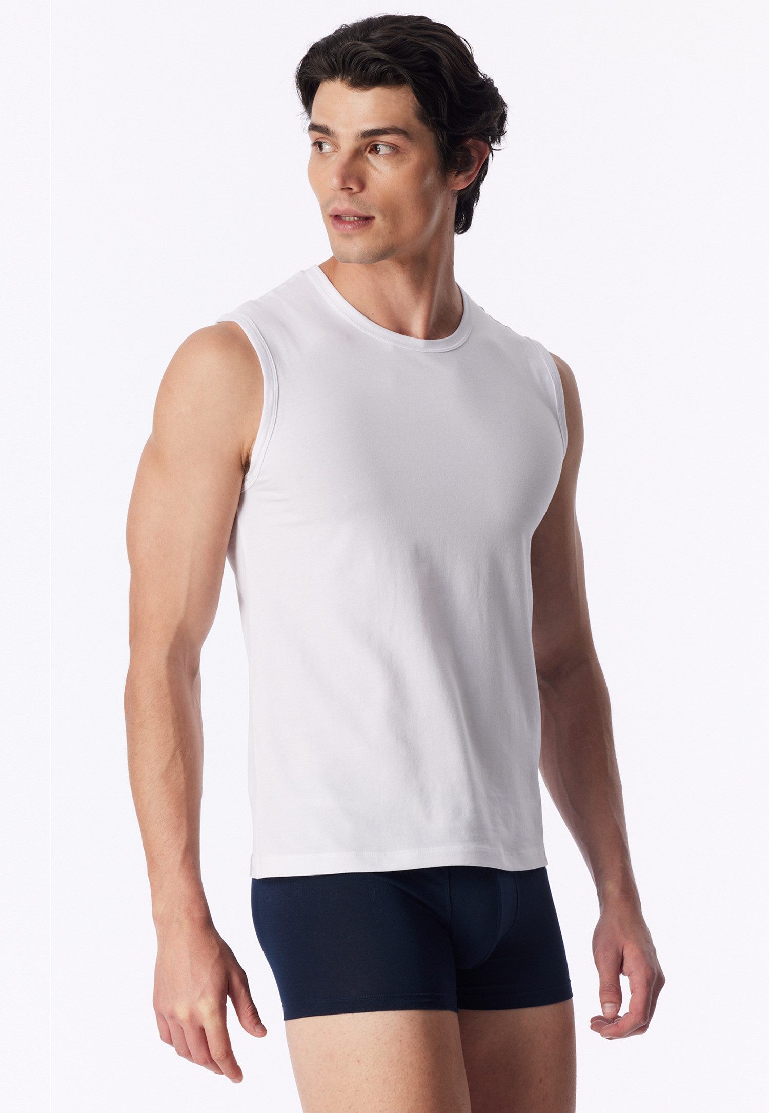uncover by SCHIESSER Tanktop Uncover Cotton (2er Pack) Cotton-Mix, elastisch, breite Träger, Doppelpack – Bild 2 von 5