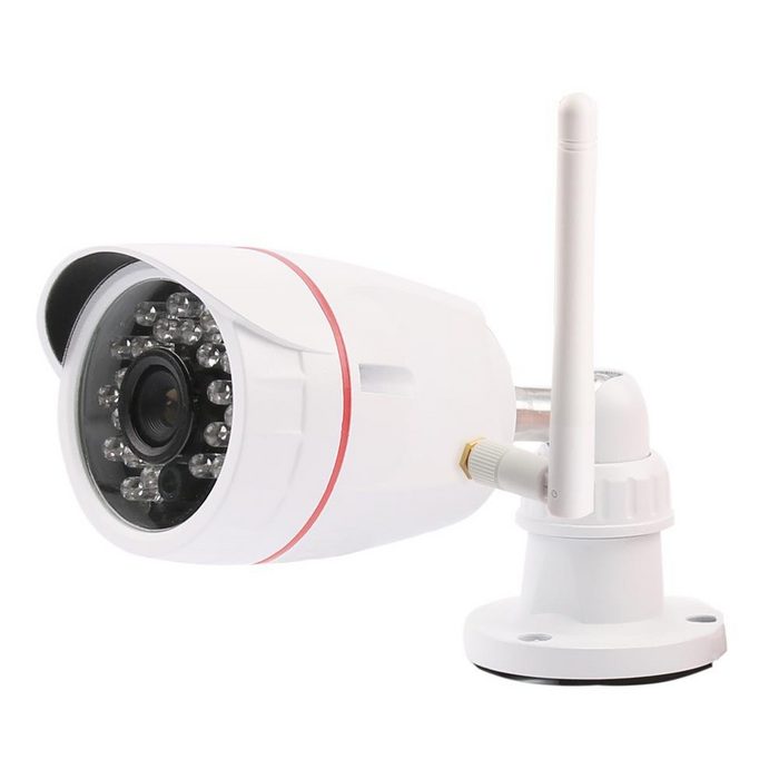 OLYMPIA OFFICE 5929 Überwachungskamera (IP Kamera Outdoor Alarmanlage Infrarot LED Nachtsicht Protect Serie App Wandmontage)