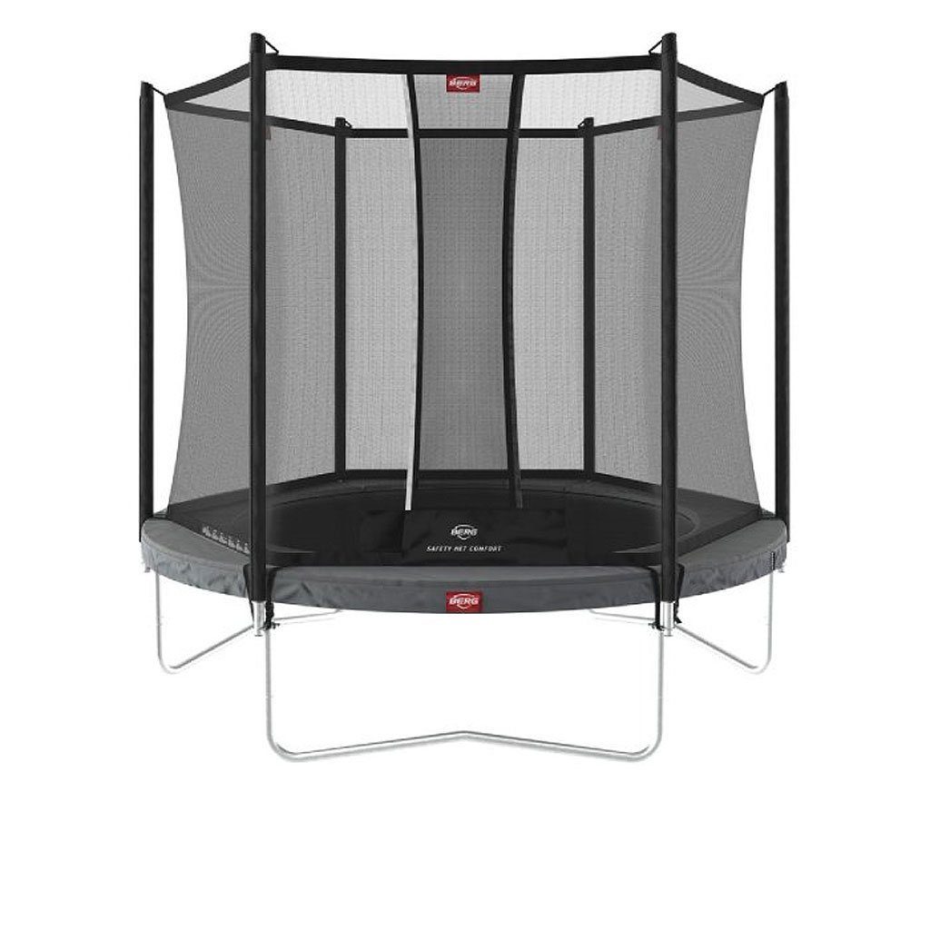 Gartentrampolin rund 330 cm grau mit Sicherheitsnetz Comfort Favorit Regular