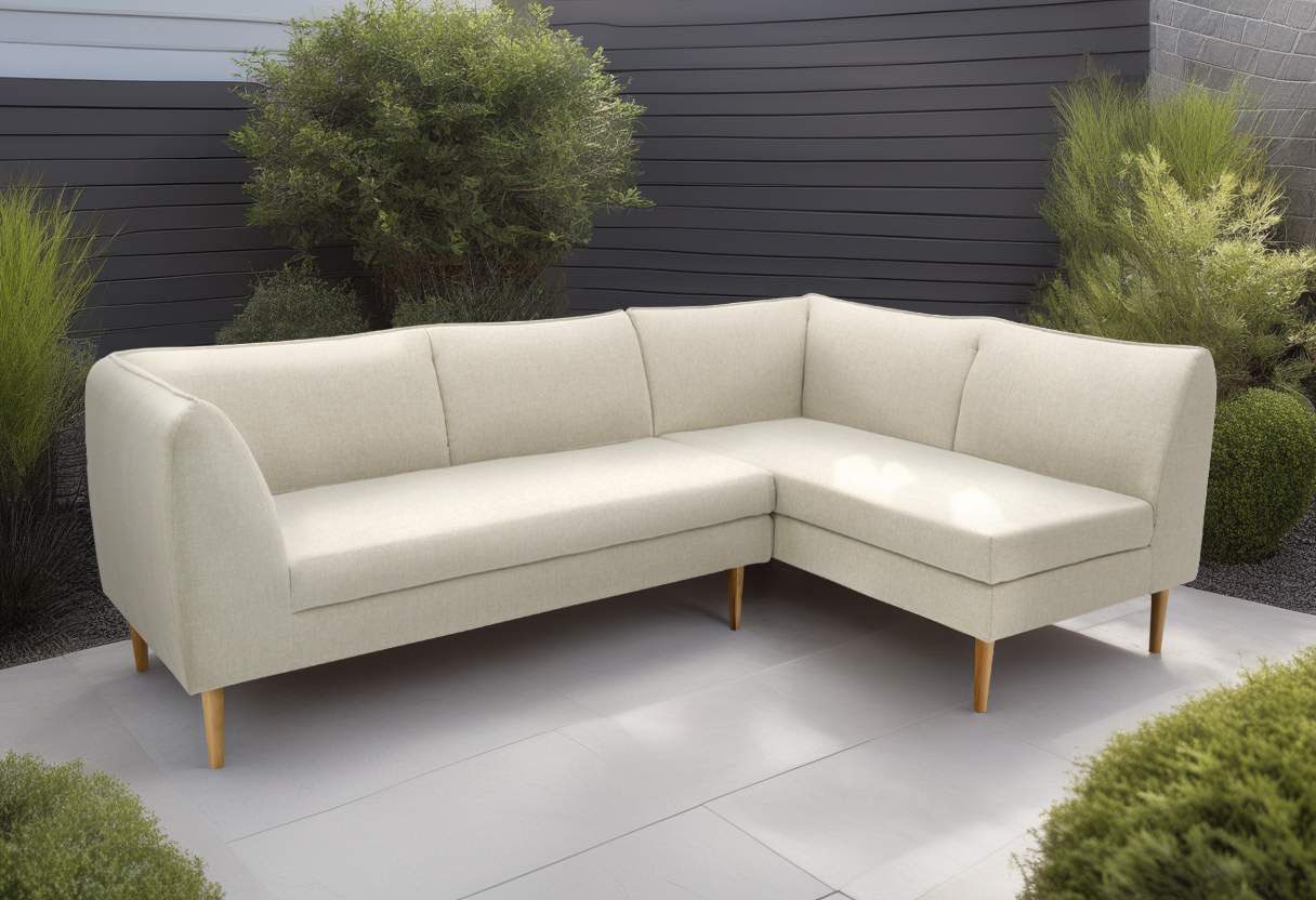 DOMO collection Ecksofa Filho, individuell erweiterbar, L-Form für Terrasse, Garten und Balkon, speziell für Outdoor