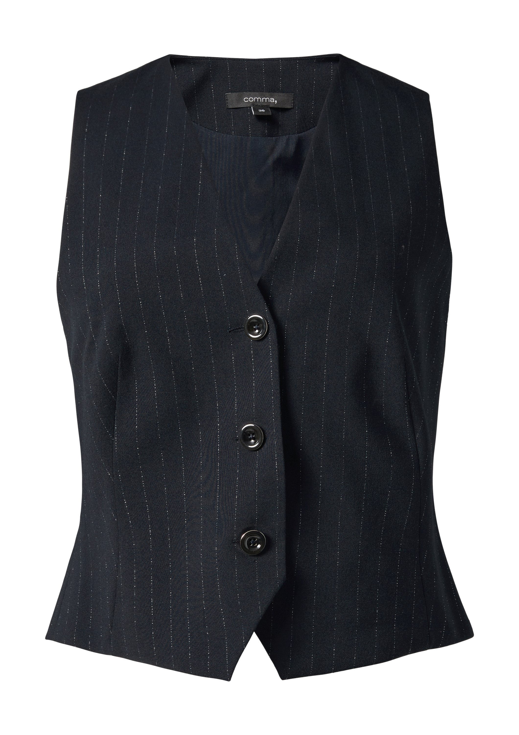 comma Funktionsweste Indoor-Weste Weste mit dezentem Glitzergarn günstig online kaufen