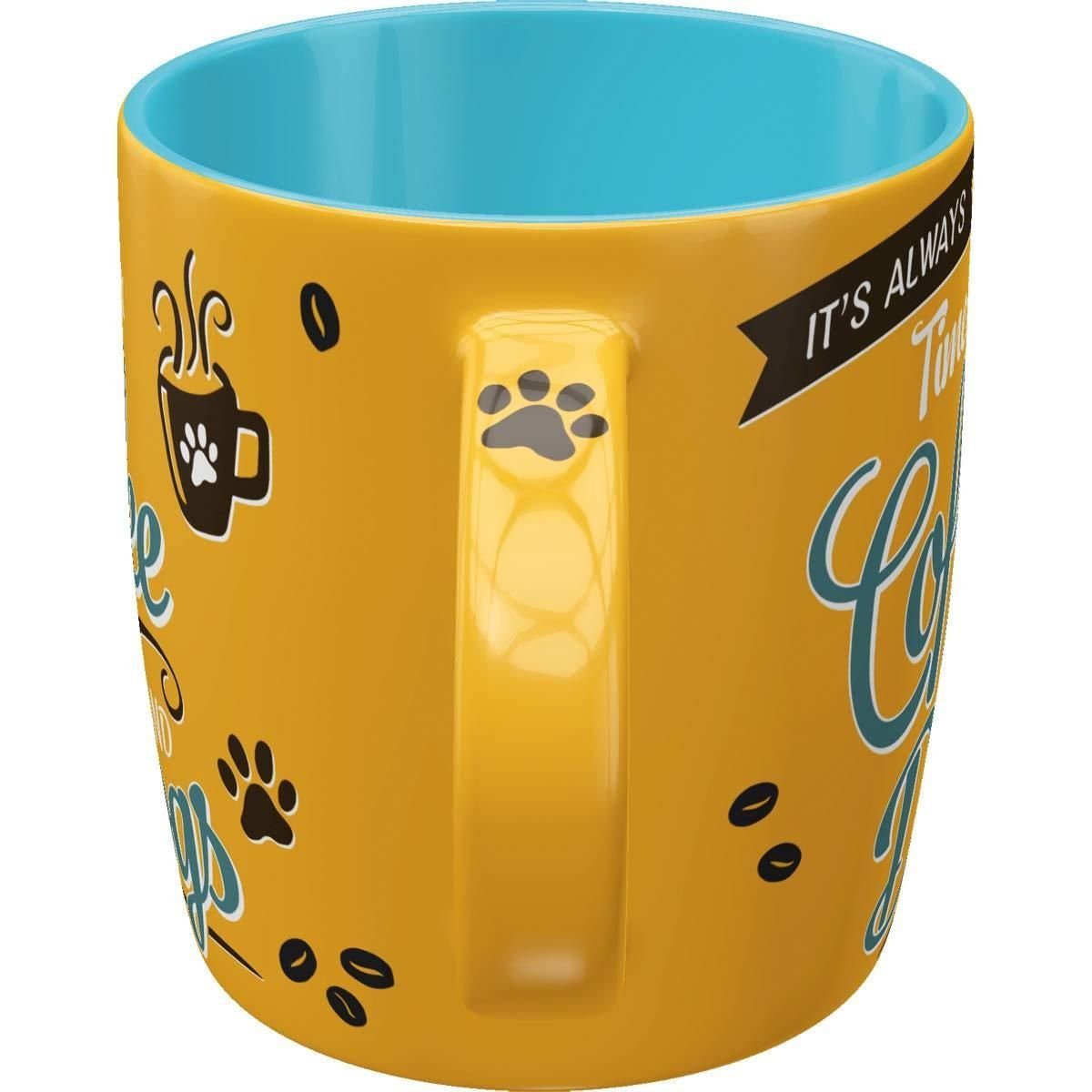 Nostalgic-Art Tasse Kaffeetasse - Pfotenschild - Coffee and Dogs