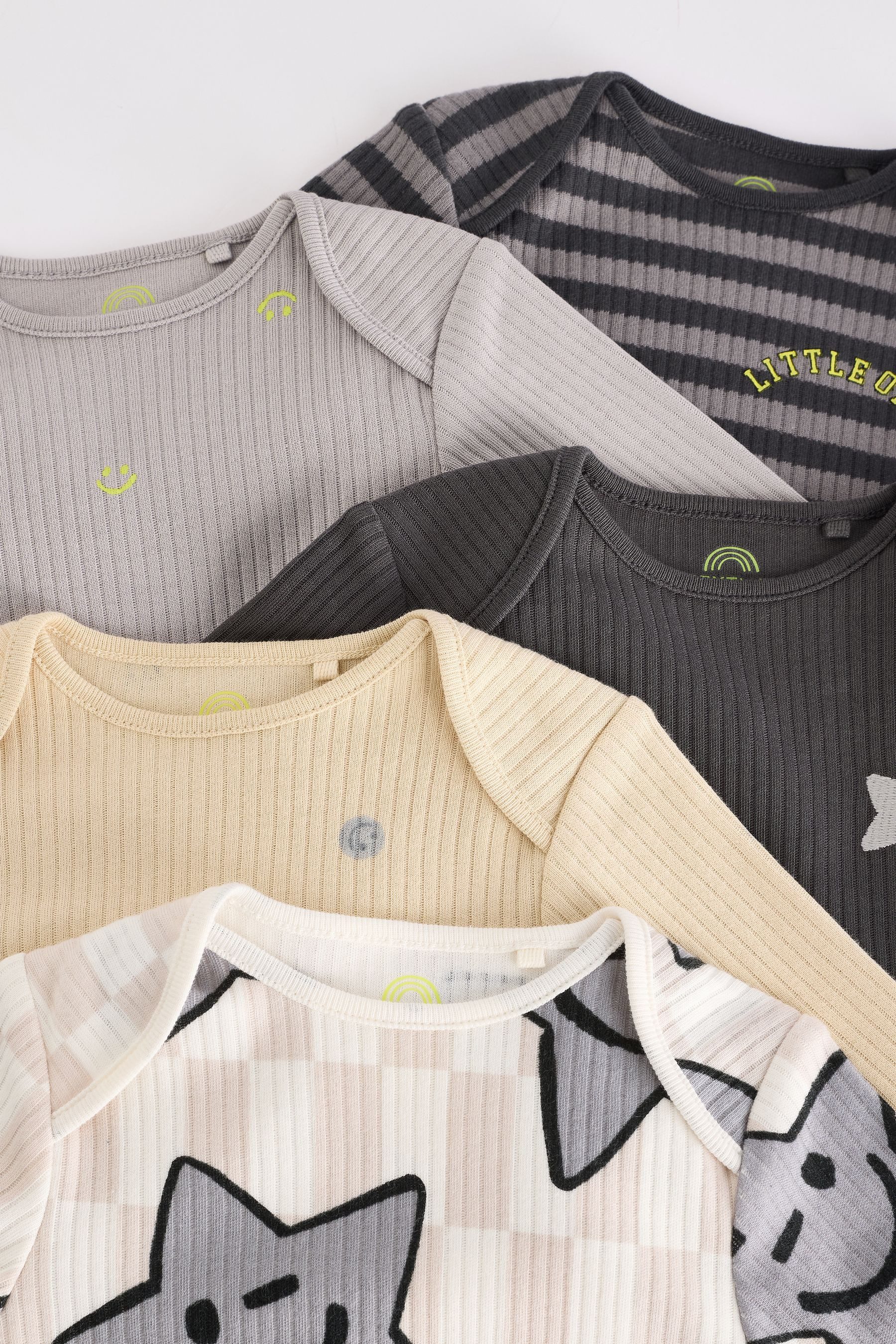 Next Langarmbody Baby-Bodys mit langem Arm, 5er-Pack (5-tlg)