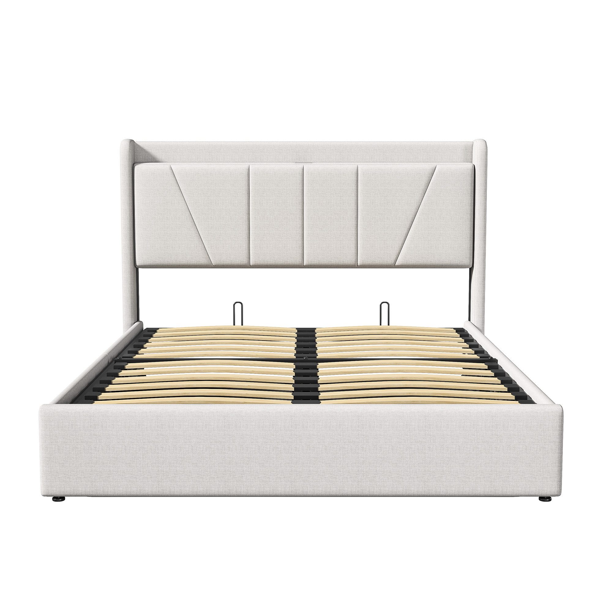 Furnishings Home Polsterbett Stauraumbett Doppelbett Mit Bettkasten (2 USB günstig online kaufen