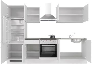 Flex-Well Küche Lucca, wahlw. mit E-Geräten, Breite 270 cm, viele Farbvarianten erhältlich