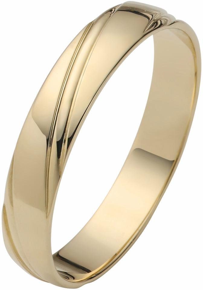Firetti "LIEBE", Gold Hochzeit Brillant/Diamant mit 375 in Made Geschenk Germany o. Ehering Trauring ohne - Schmuck gelbgoldfarben
