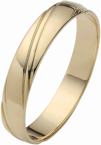 Firetti Trauring Ювелирные изделия Geschenk Gold 375 Hochzeit Ehering "LIEBE", Made in Germany, wahlweise mit oder ohne Brillant