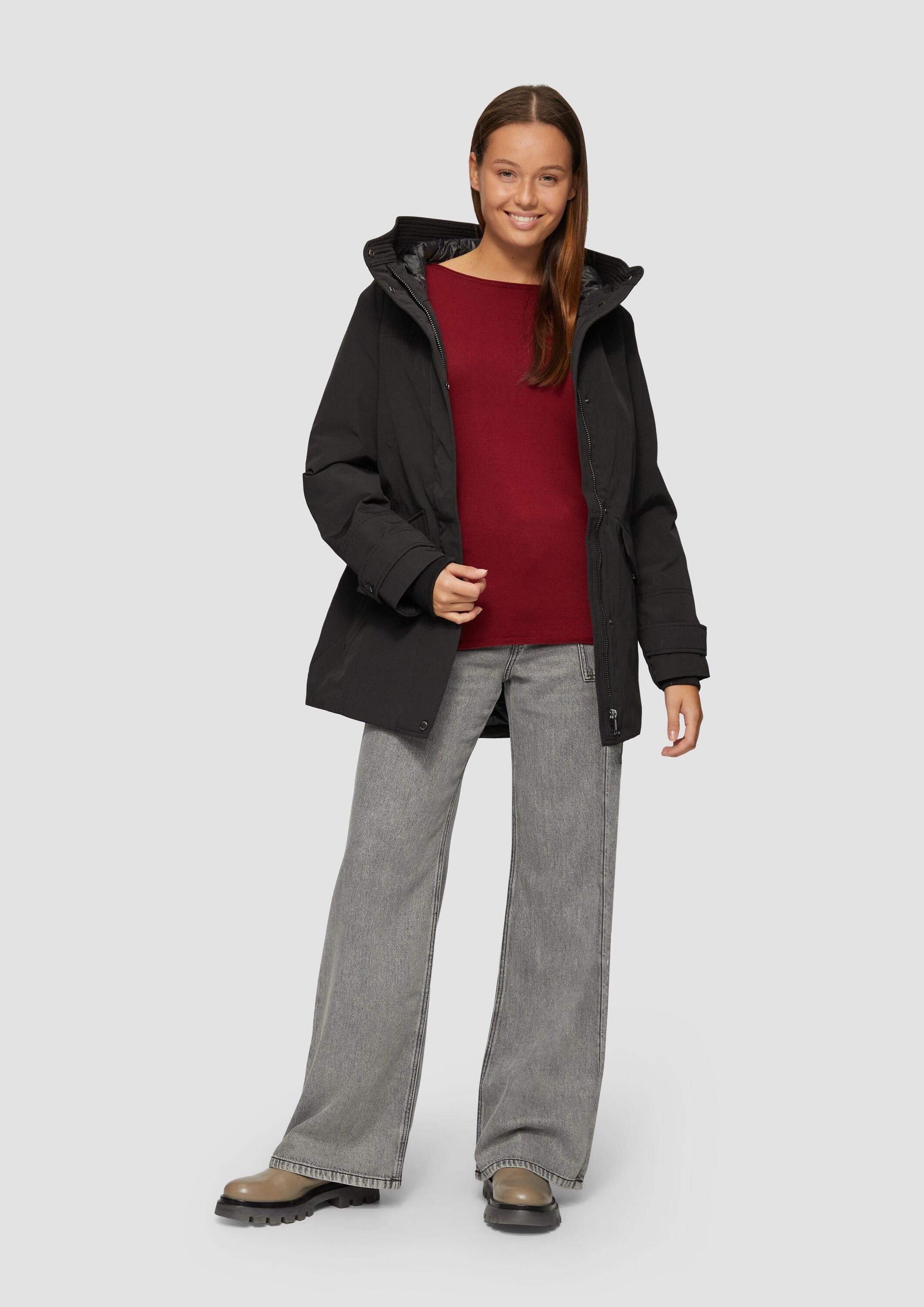 s.Oliver Winterjacke Outdoor-Jacke Sportive Jacke mit leichter Wattierung und Logo-Tape – Bild 5 von 5