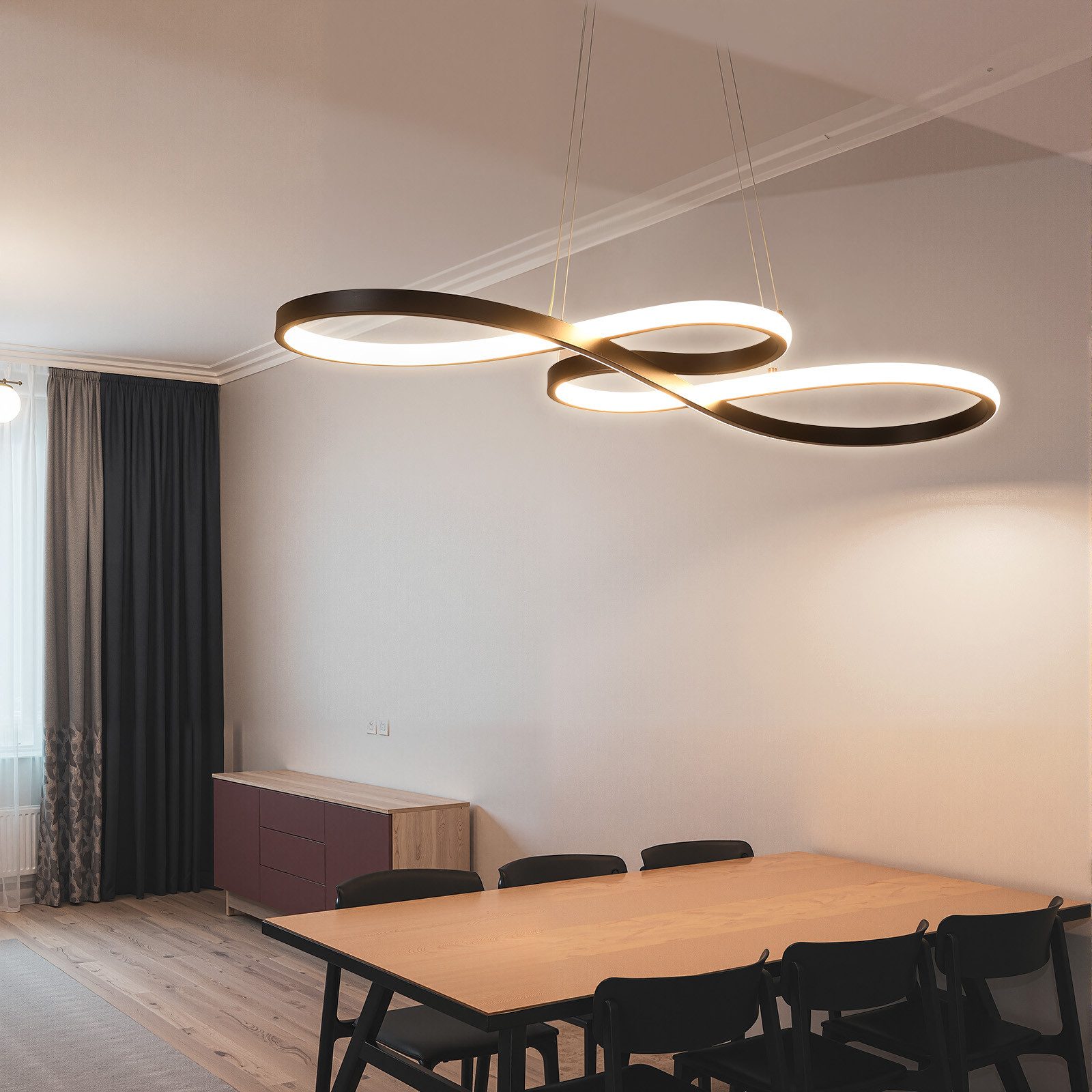 oyajia Deckenleuchte Musiknotenform LED Deckenlampe, Dimmbar günstig online kaufen