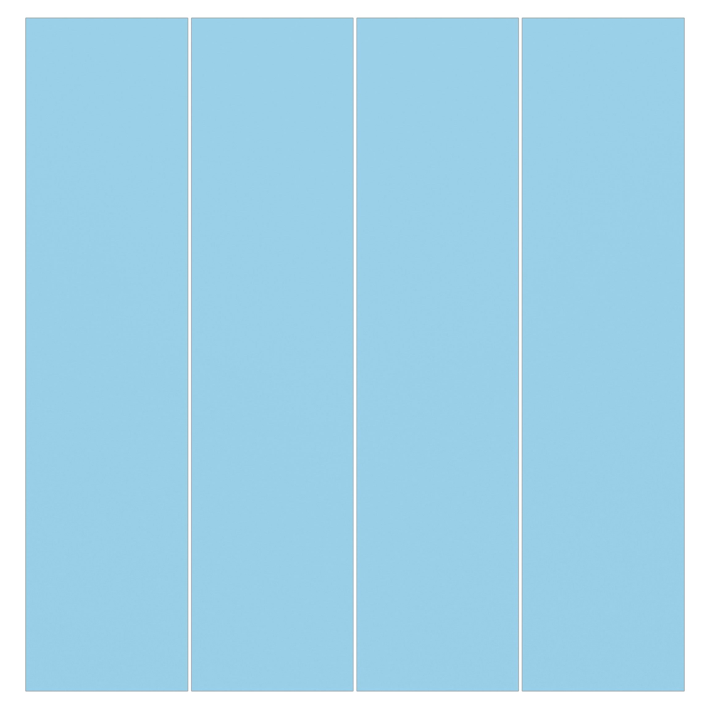 Bilderdepot24 Schiebegardine modern Flächenvorhang blickdicht Pastellblau, günstig online kaufen