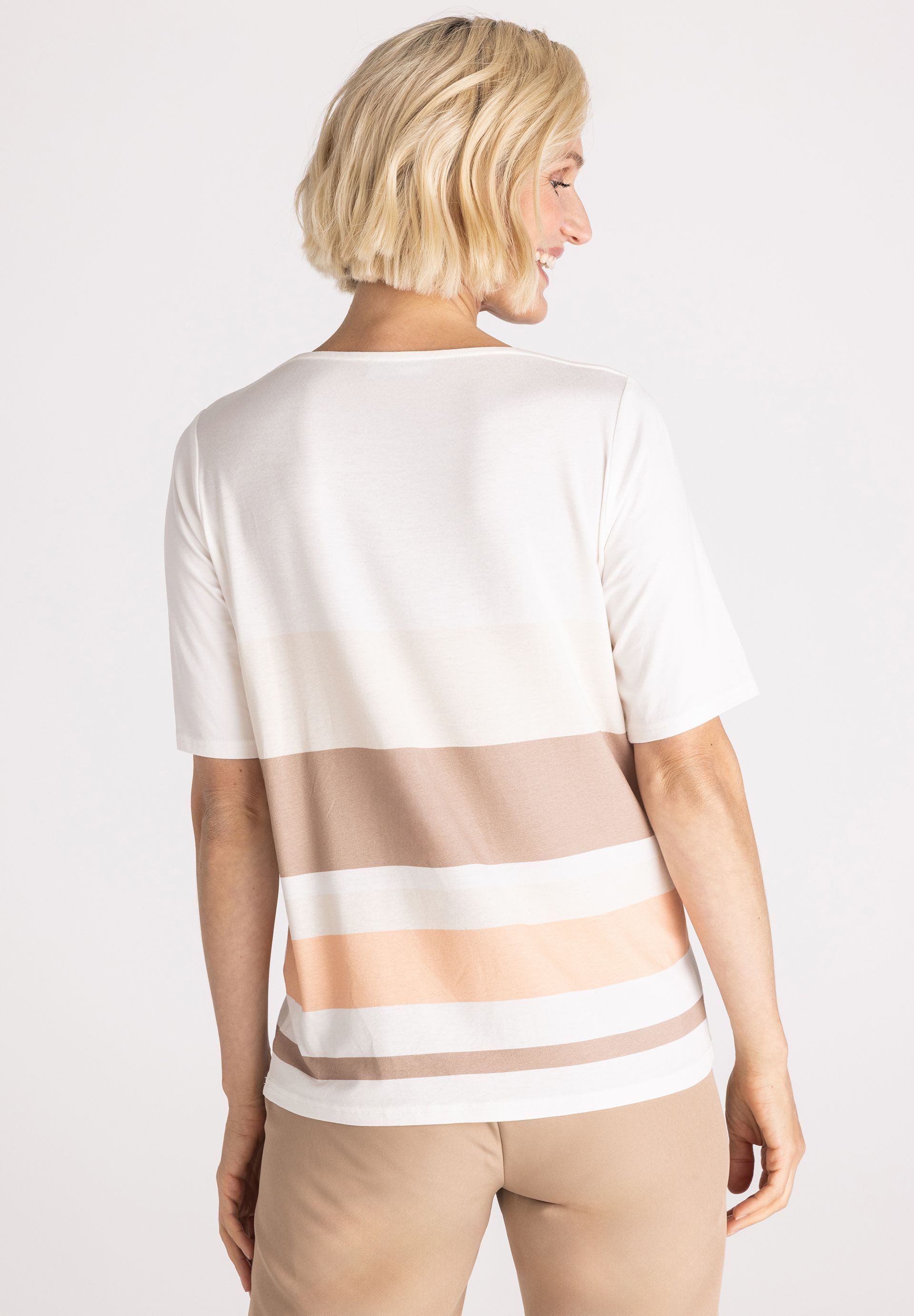 FRANK WALDER T-Shirt mit Printmix