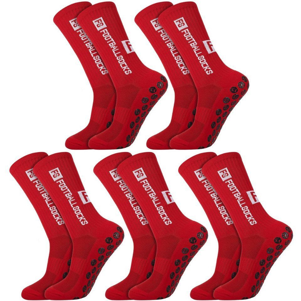 FOUORTUNATE-BEE Sportsocken 5 Paar Sportsocken – Ideal für Fußball und Freizeit (5-Paar) Bequeme, atmungsaktive Fußballsocken für Herren und Damen