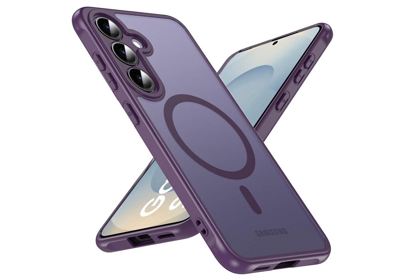 CoolGadget Handyhülle für Samsung Galaxy S25 Plus 6,7 Zoll, Kamera Schutz Hülle Silikon Hard Case Schutzhülle für Magsafe Zubehör