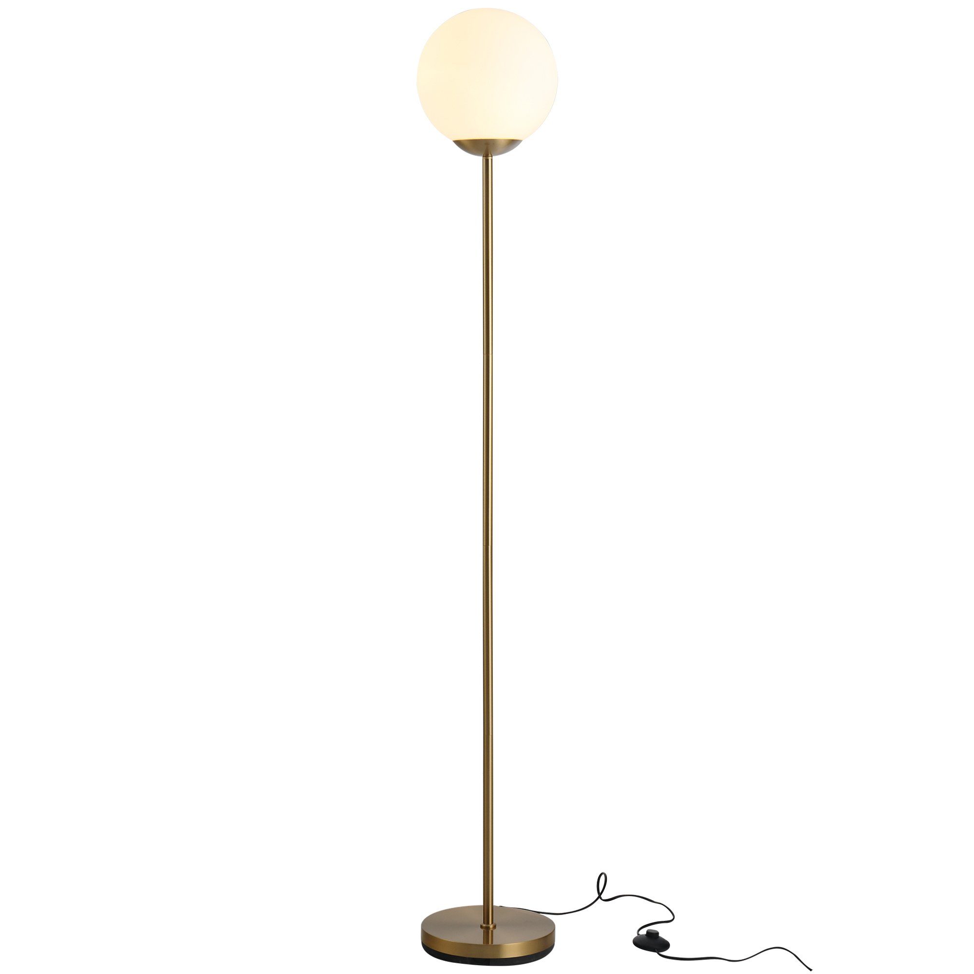 HOMCOM Stehlampe Stehlampe fürs Wohnzimmer, 1 x E27 (nicht im Lieferumfang enthalten)