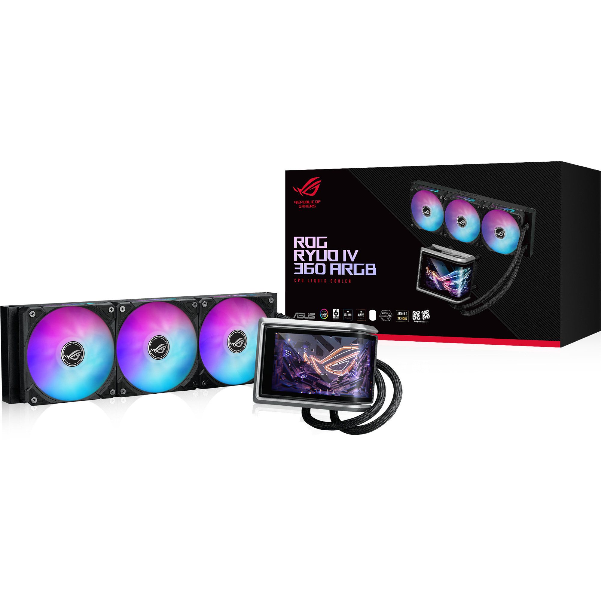 Asus CPU Kühler ASUS ROG RYUO IV 360 ARGB, Wasserkühlung