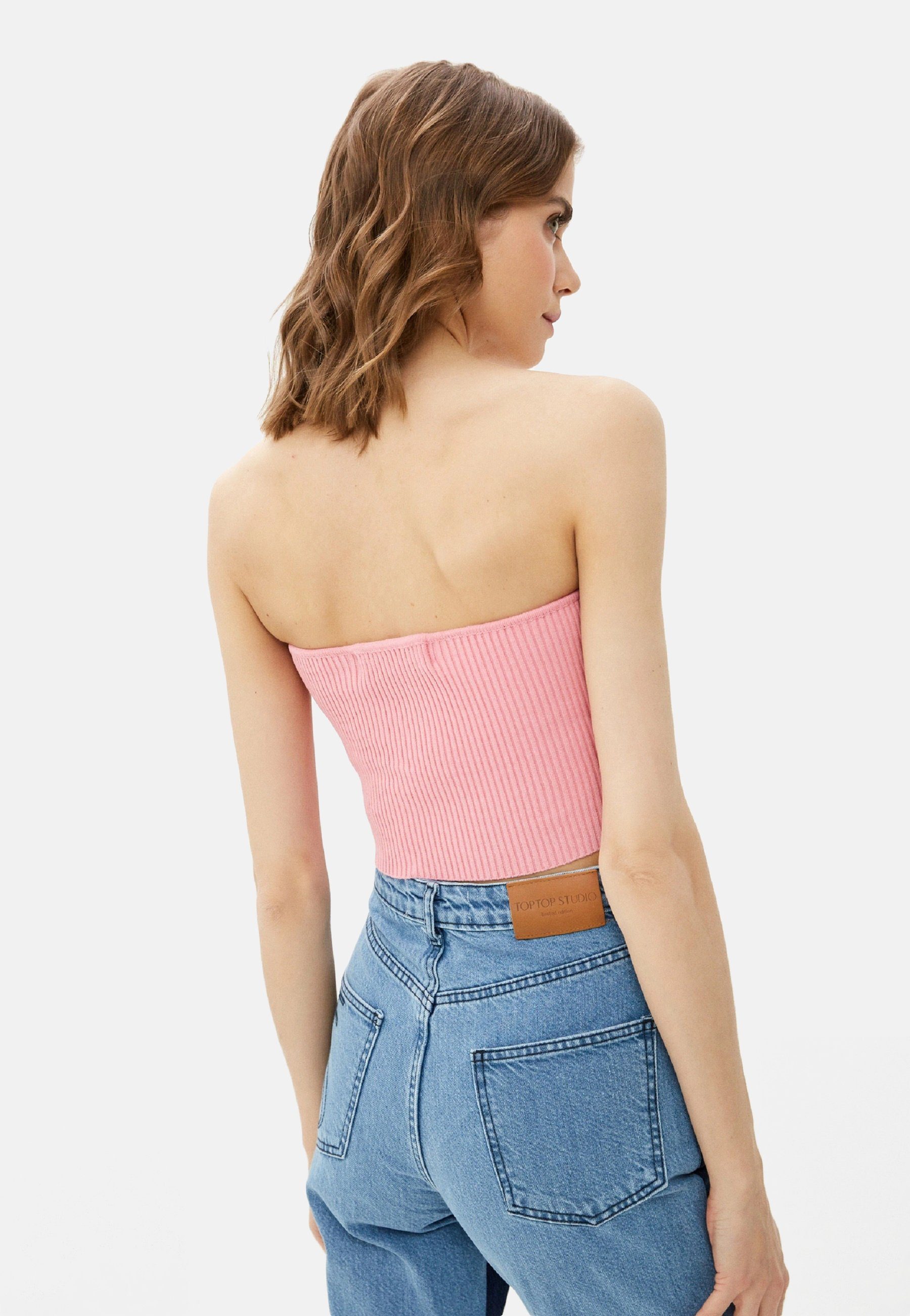 TOPTOP STUDIO Shirttop Bandeautop