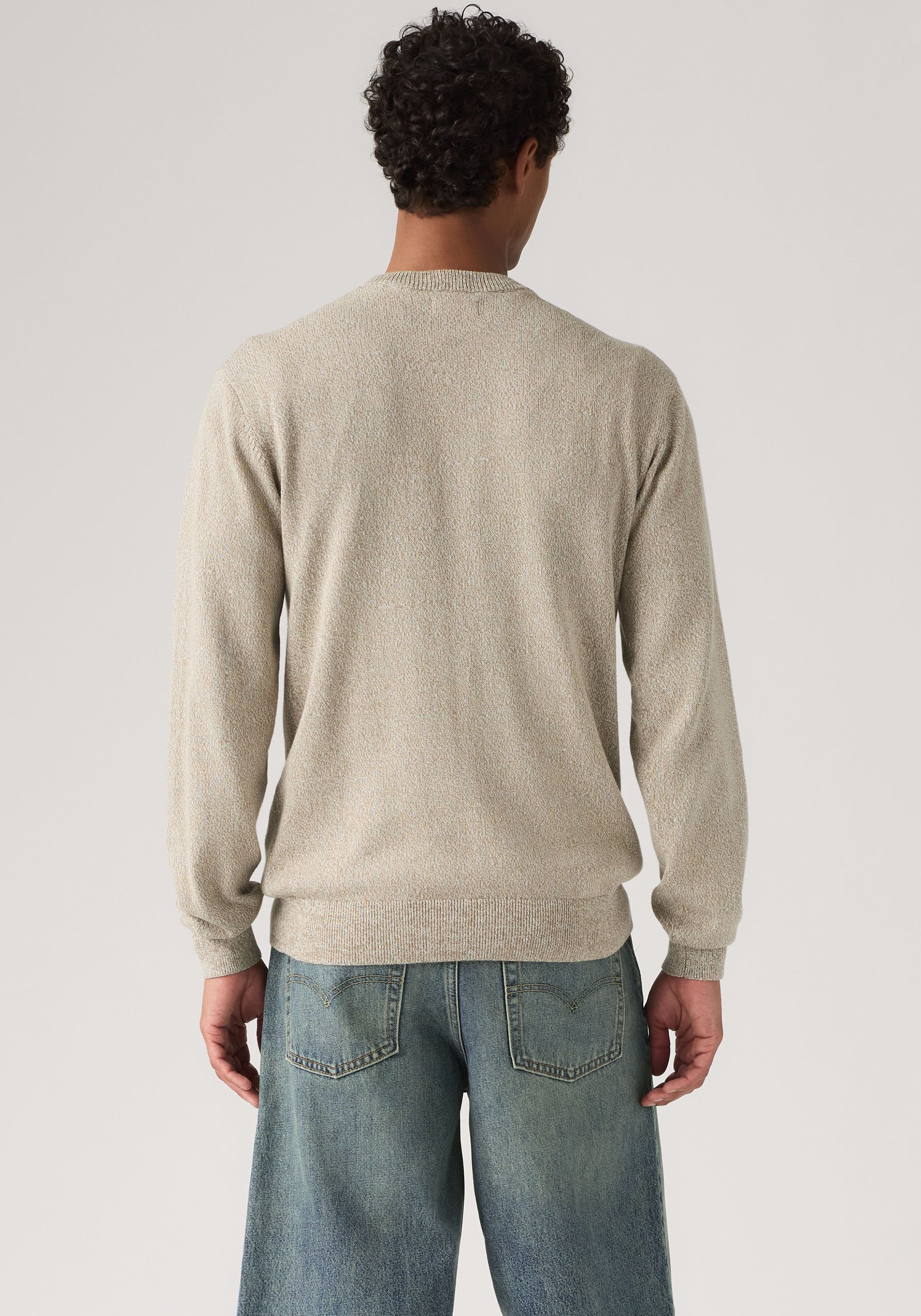 Levi's® Rundhalspullover LIGHTWEIGHT HM SWEATER Feingerippte Abschlüsse