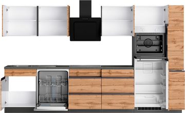 Kochstation Küche KS-Riesa, Stellbreite 330 cm, ohne E-Geräte