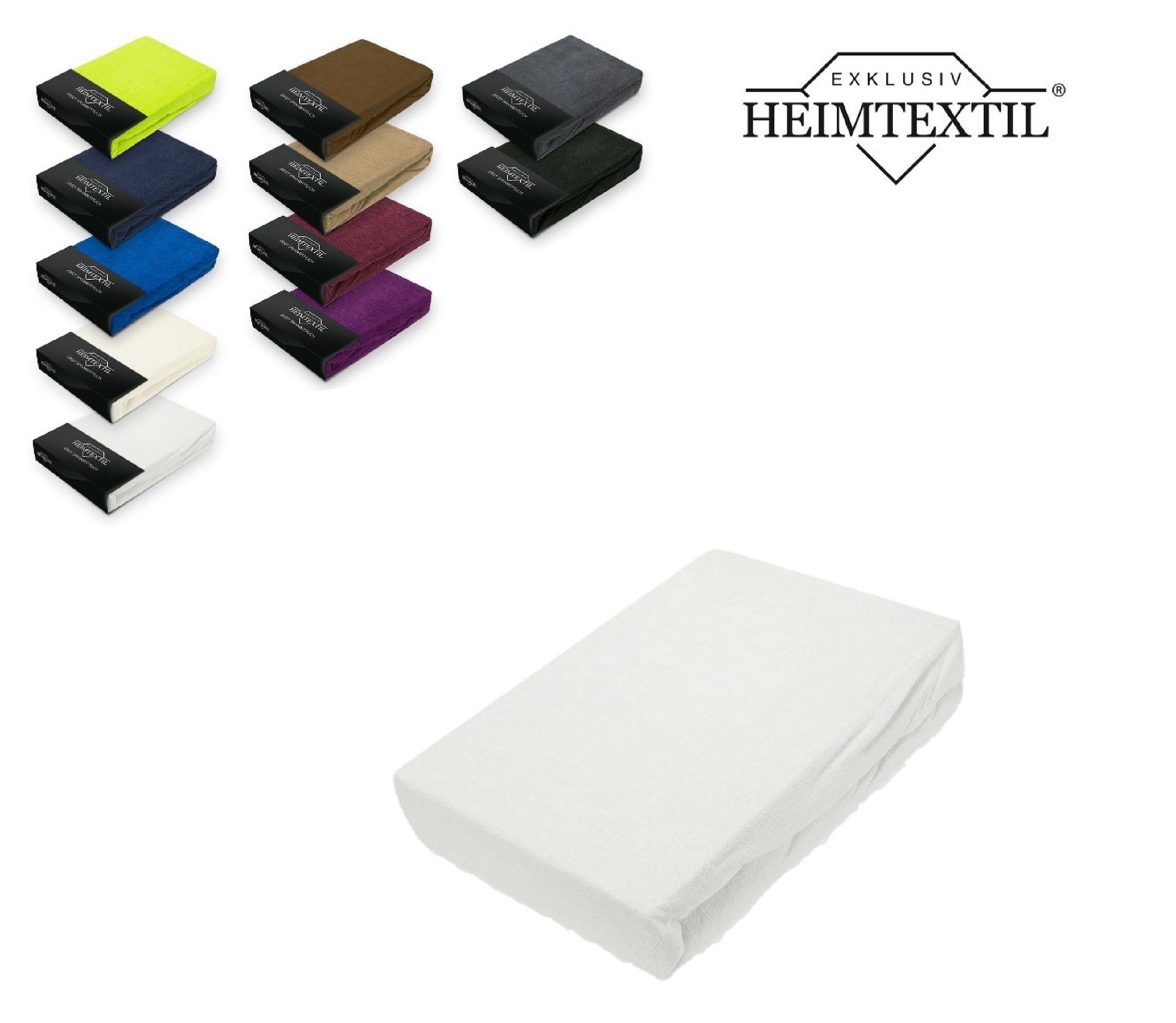 EXKLUSIV HEIMTEXTIL Spannbettlaken Frottee Spannbettlaken Premium Marke, Fr günstig online kaufen