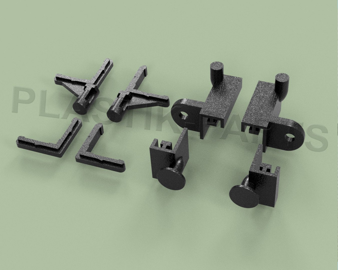 Plastik Parts Fensterbeschlag Zubehörsatz für 136mm Kippschere Kellerfenster Kippfenster Set