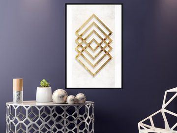 Artgeist Poster Golden Geometry []