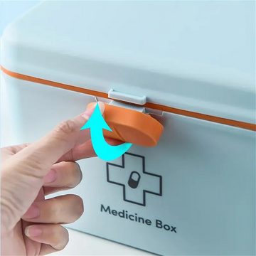 RefinedFlare Pillendose Haushalts-Medizinbox, Aufbewahrungsbox mit großem Fassungsvermögen (1 St)