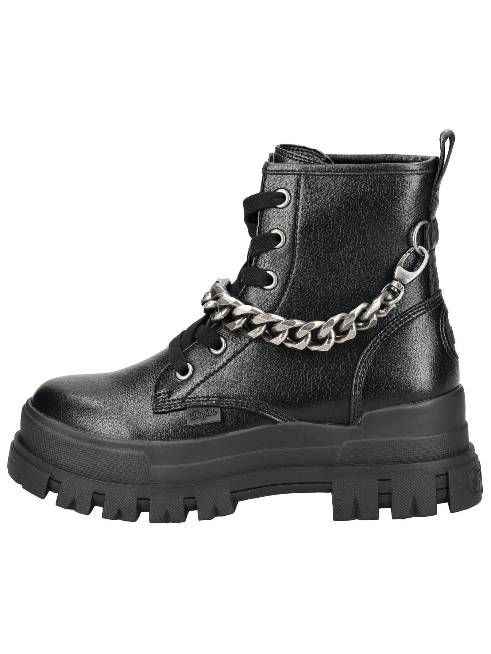Buffalo Buffalo Stiefelette Lederimitat Schnürstiefelette