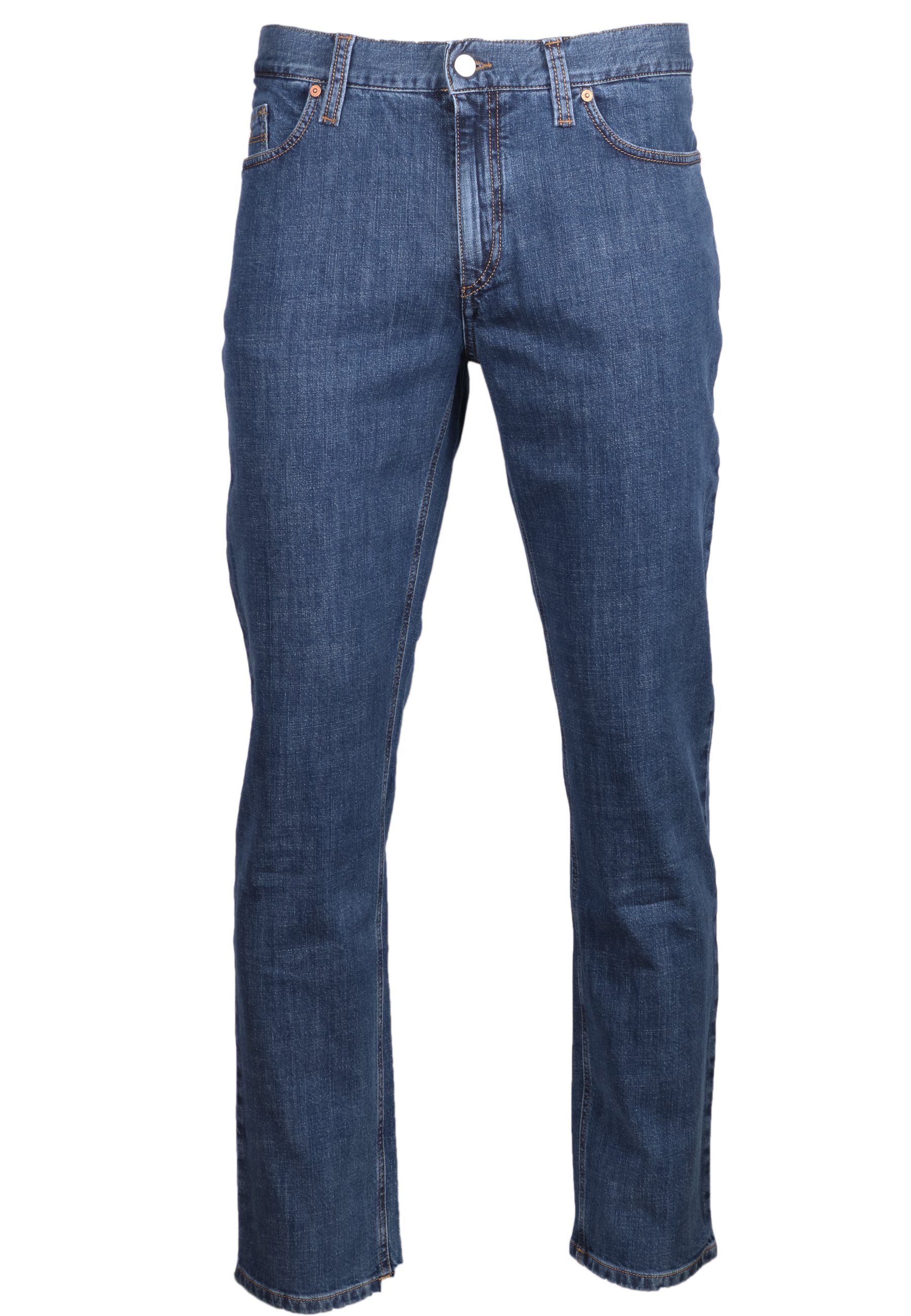 Alberto 5-Pocket-Jeans Alberto Herren Jeans Pipe regular fit - blue (1-tlg)