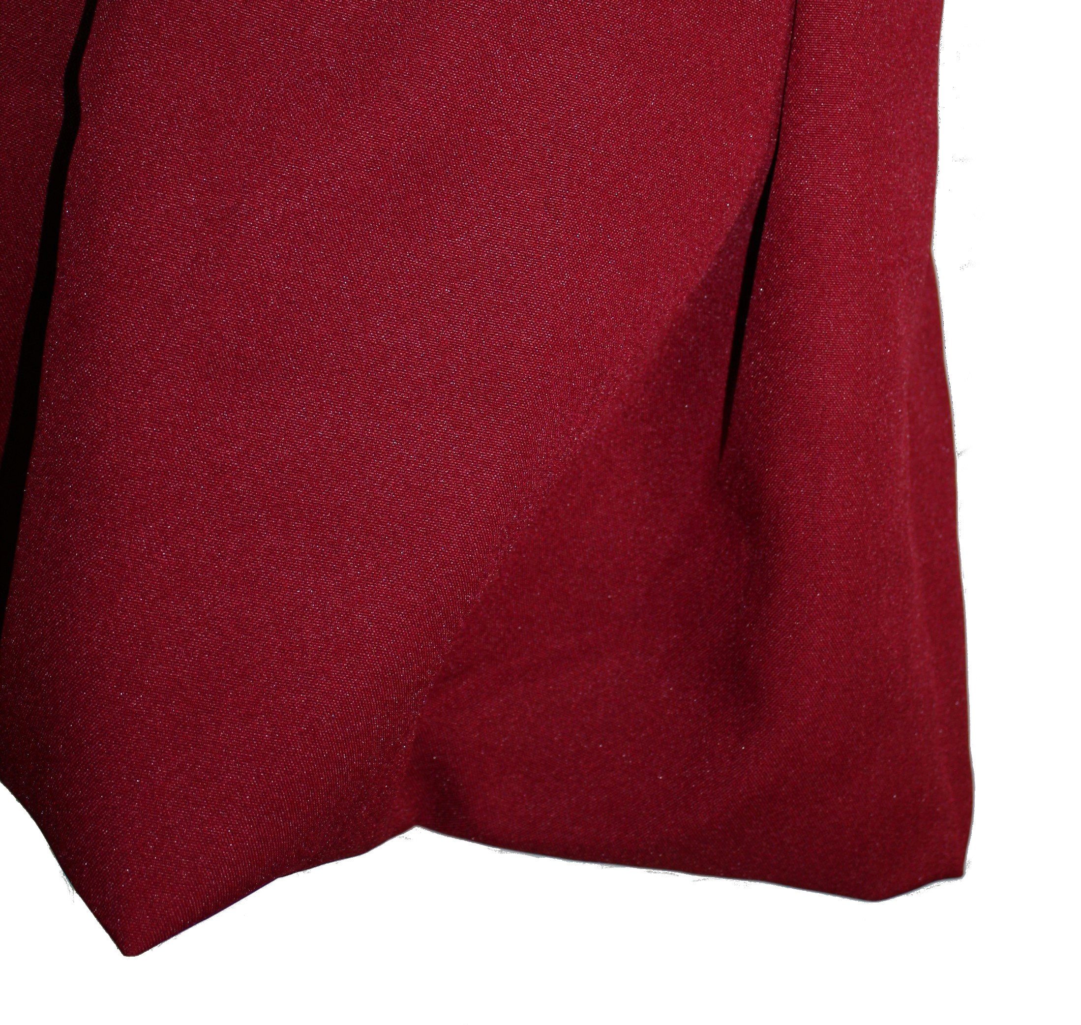 dunkle design Minirock Ballonrock 45cm Weinrot Schwarz Jerseybund günstig online kaufen