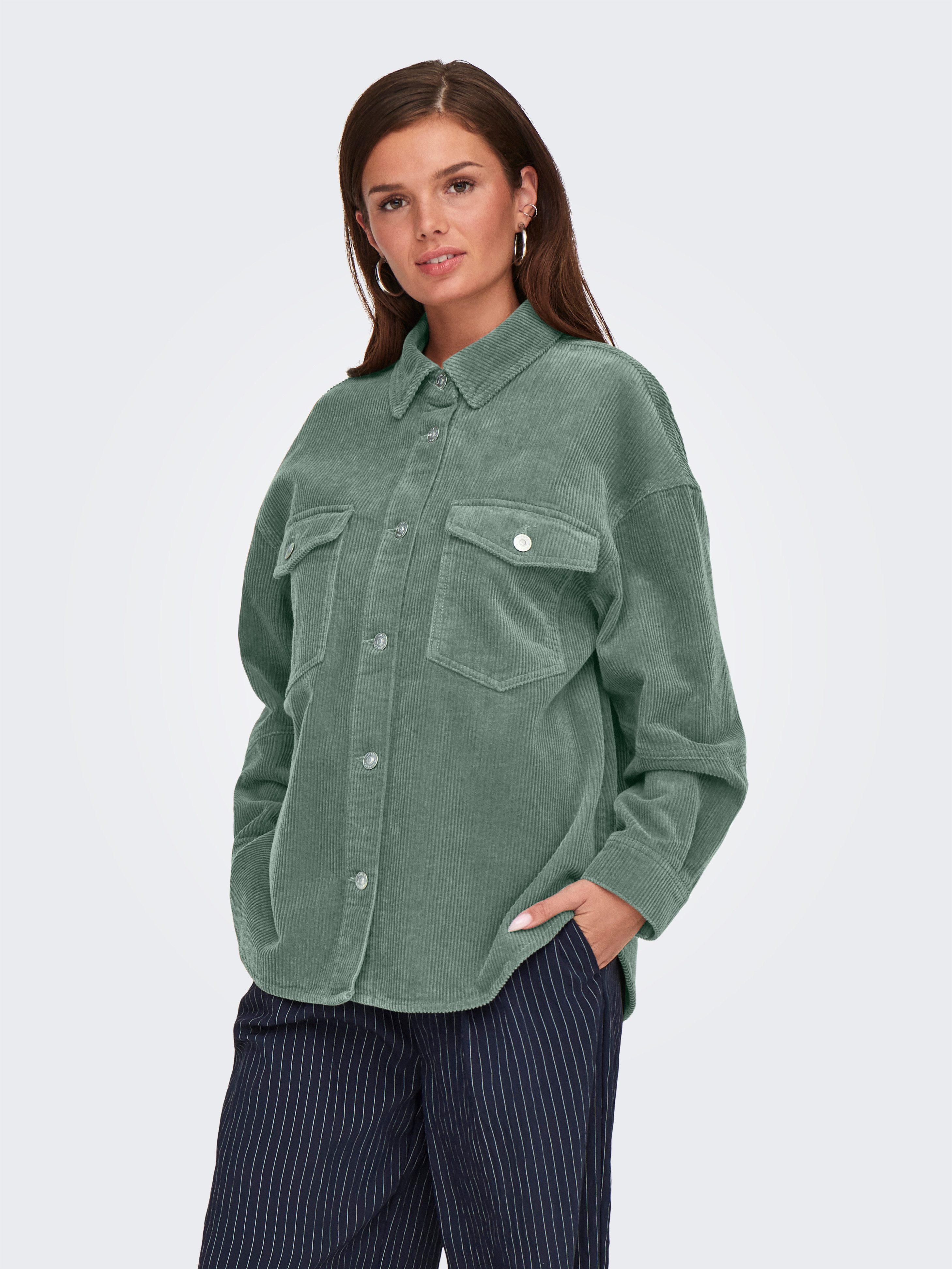 ONLY Hemdbluse ONLTIGGY L/S CORD SHACKET PNT günstig online kaufen