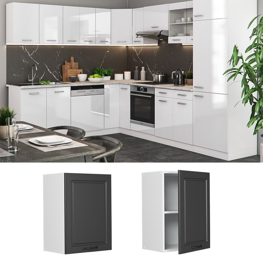 Vicco Hängeschrank R-Line, Anthrazit Landhaus/Weiß, 45 günstig online kaufen