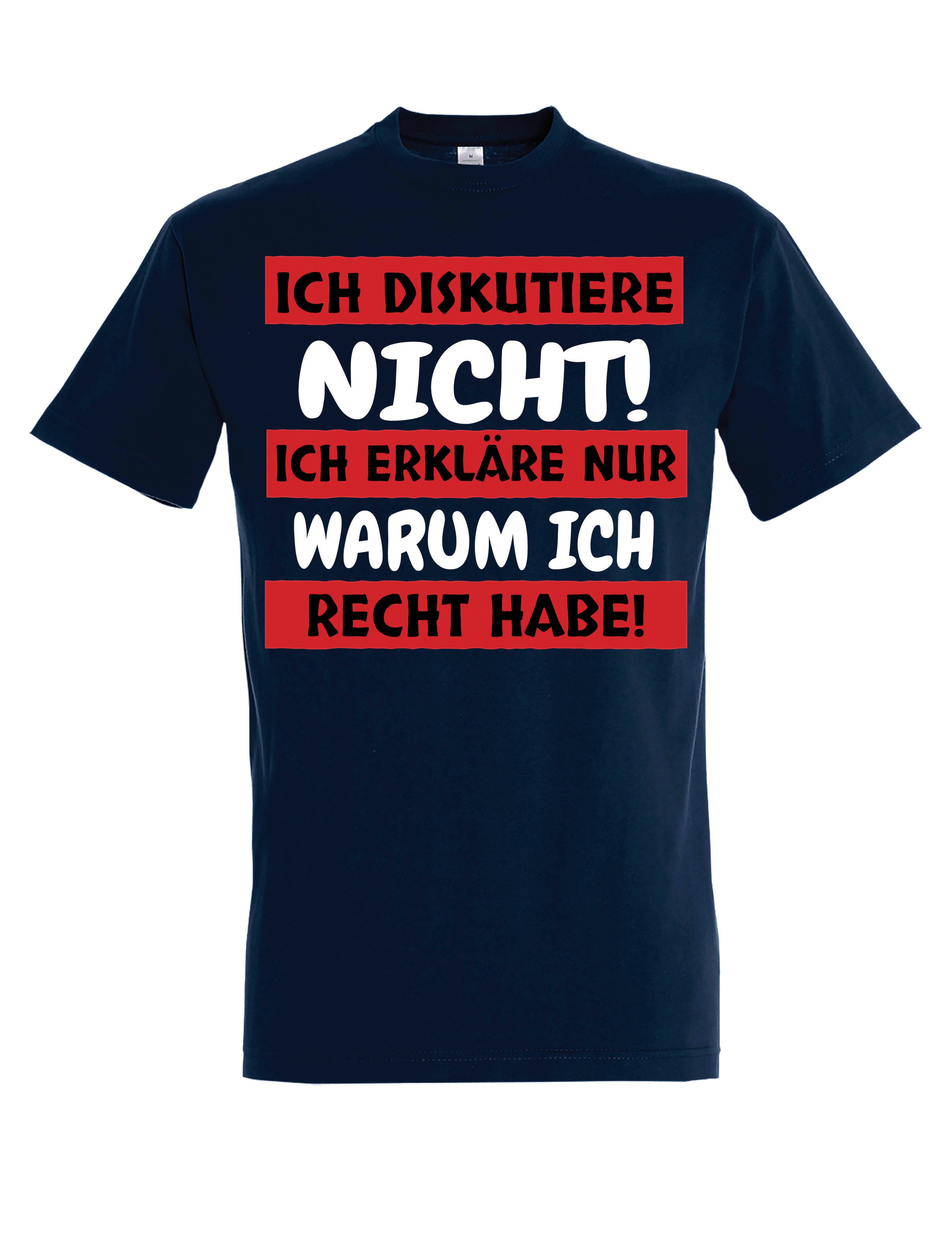 Youth Designz T-Shirt "Ich diskutiere nicht" günstig online kaufen