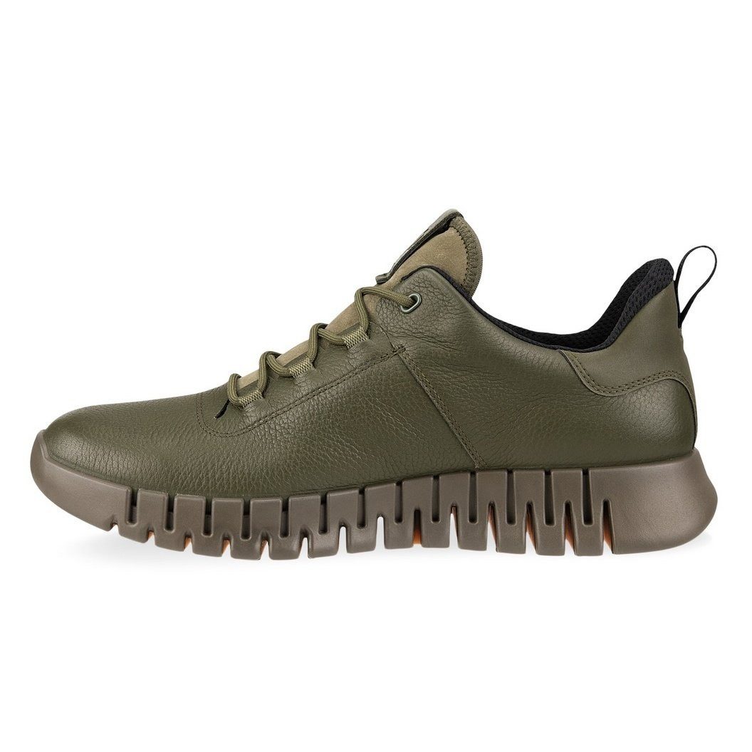 Ecco Gruuv Lea GTX (Glattleder) khakigrün Herren Sneaker günstig online kaufen