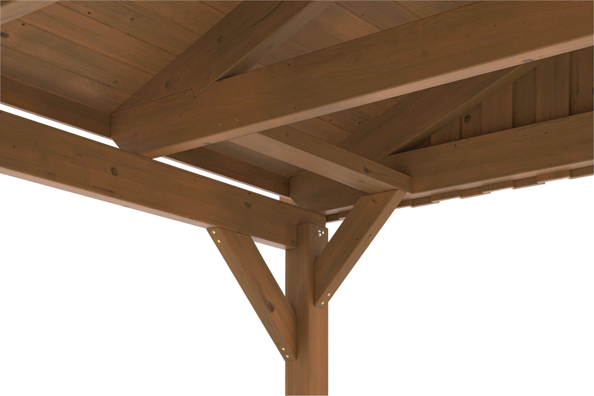 Einfahrtshöhe, roten Fichtelberg, Skanholz cm 273 Einzelcarport cm, Schindeln BxT: 317x566 mit