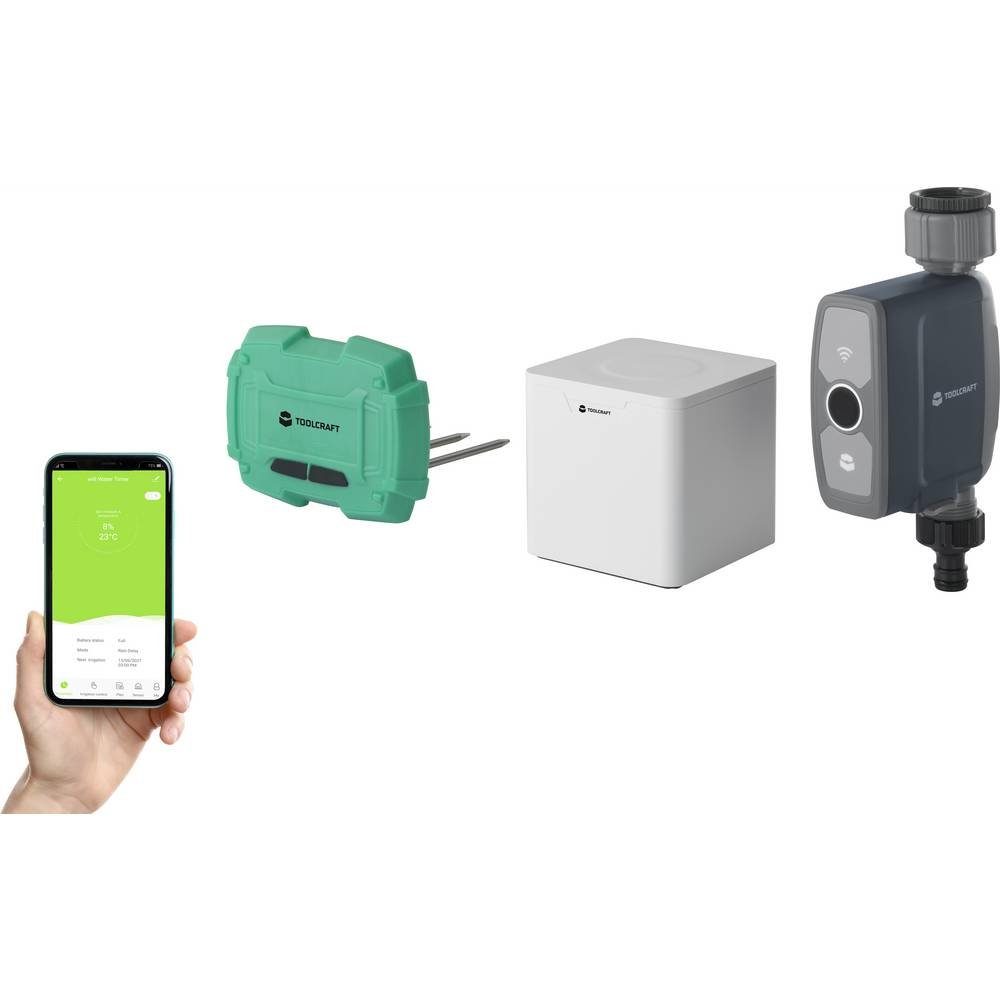 TOOLCRAFT Bewässerungssteuerung Bewässerungssystem WiFi TO-7166778