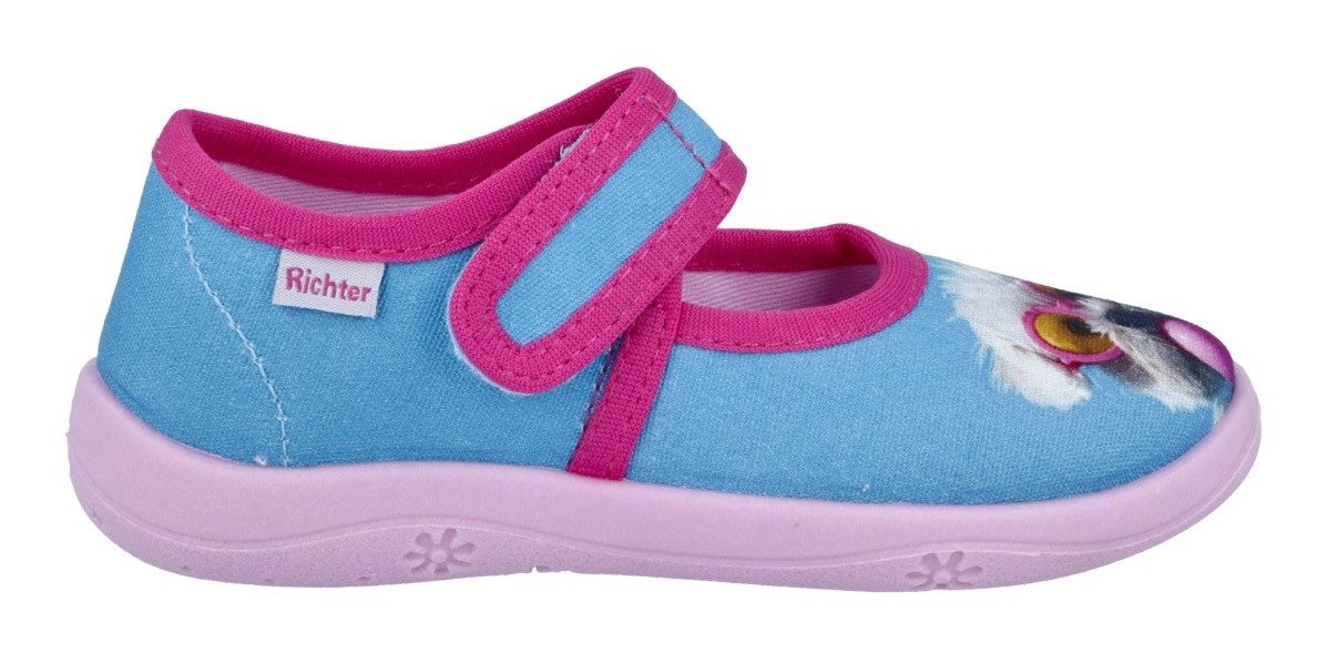 Richter Mia Hausschuh Kindergartenschuh, Klettschuh mit WMS, Größeschablone zum Download