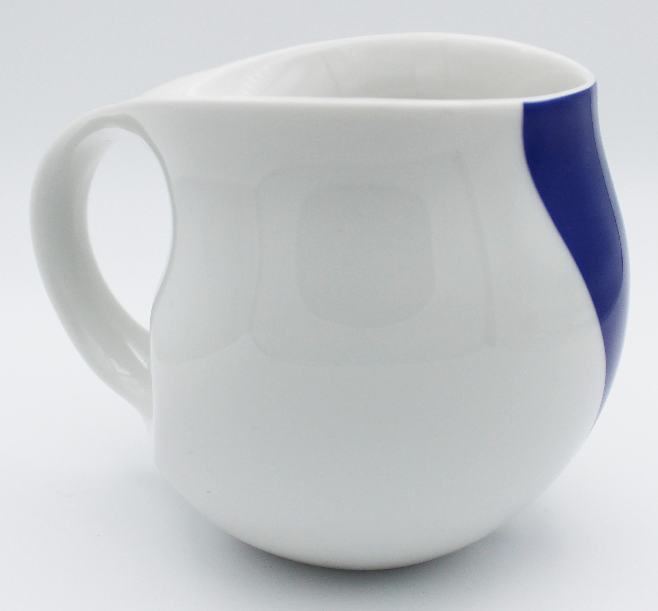 Colani Tasse Kaffeetasse Becher Kaffeebecher Teetasse Porzellan 260ml Arrow Blau, 1-tlg., Porzellan, Schriftzug Colani, inkl. Geschenkkarton