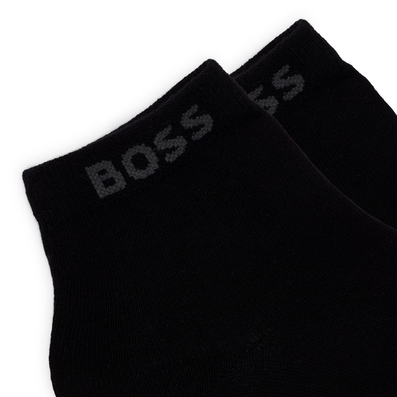 BOSS Freizeitsocken SH Uni CC (4-Paar) mit eingesticktem Markenschriftzug günstig online kaufen