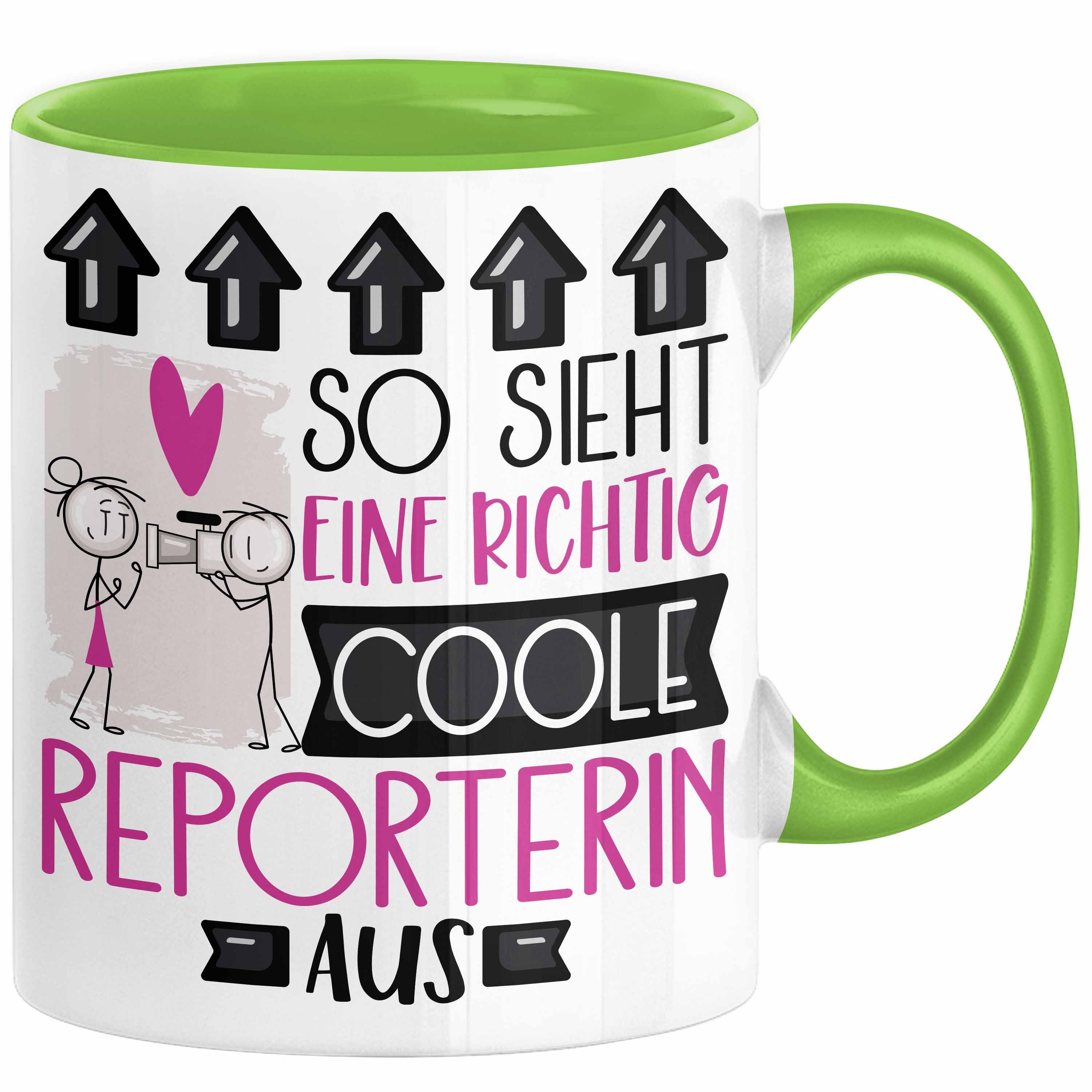 Tasse Reporterin Geschenk Tasse Geschenkidee für Reporterin Geburtstag Weihn