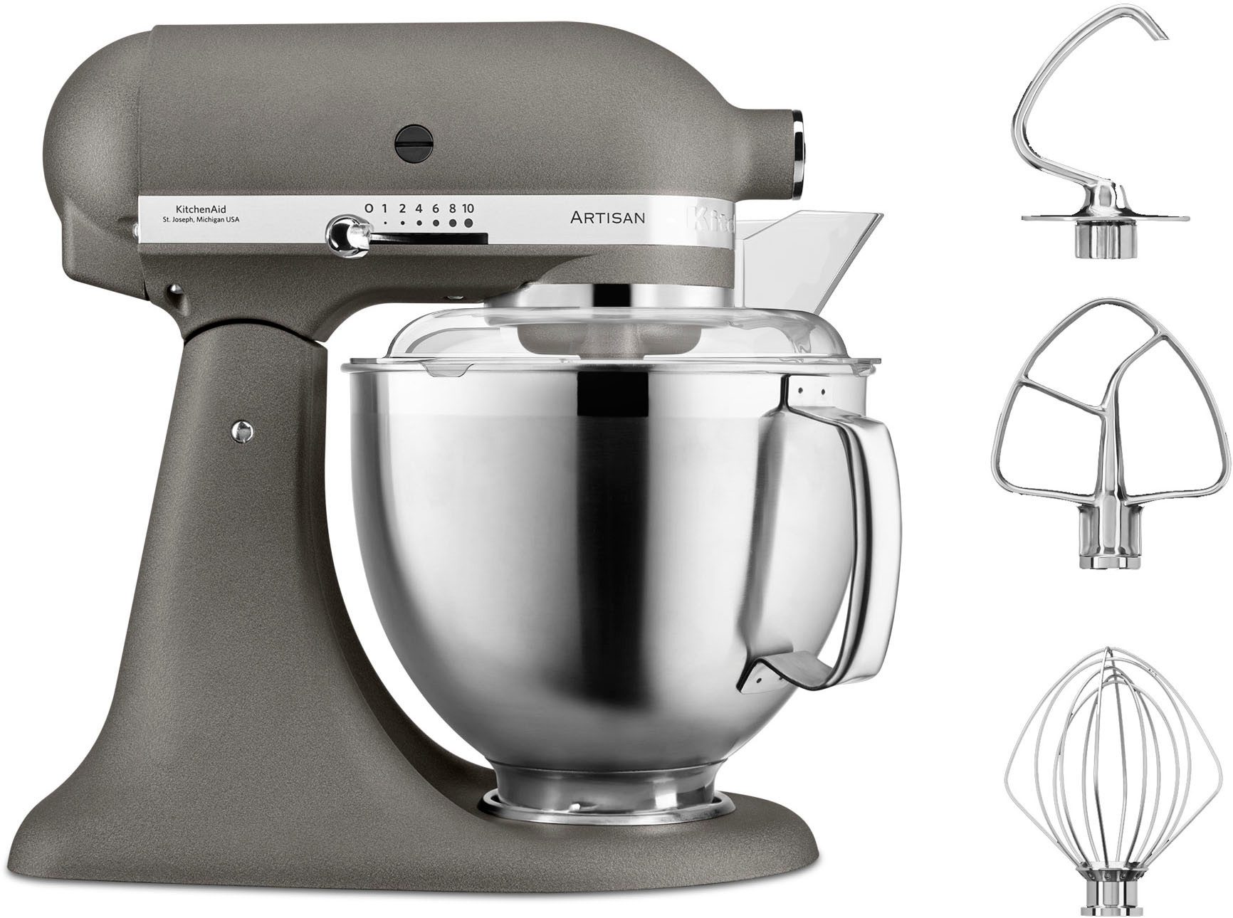 KitchenAid Küchenmaschine Artisan 5KSM185PSEGR, 300 W, 4,8 l Schüssel