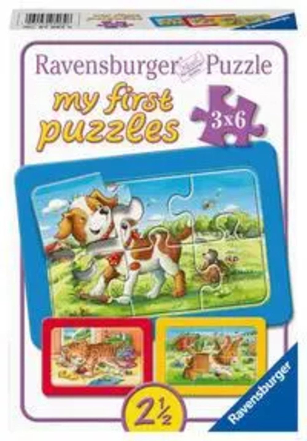 Puzzle Meine Tierfreunde My first puzzle - Rahmenpuzzle 3 x 6 Teile