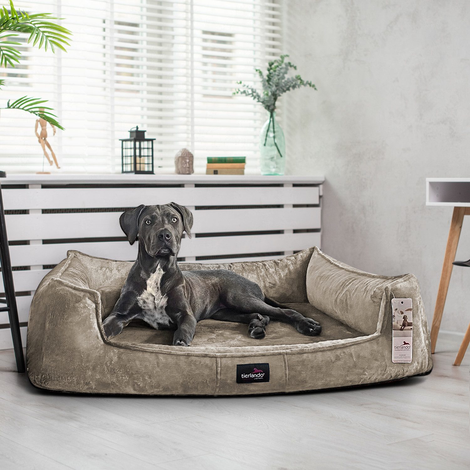 tierlando® Tierbett Orthopädisches Hundebett FRANKLIN Kuscheliger Teddy-Sto günstig online kaufen