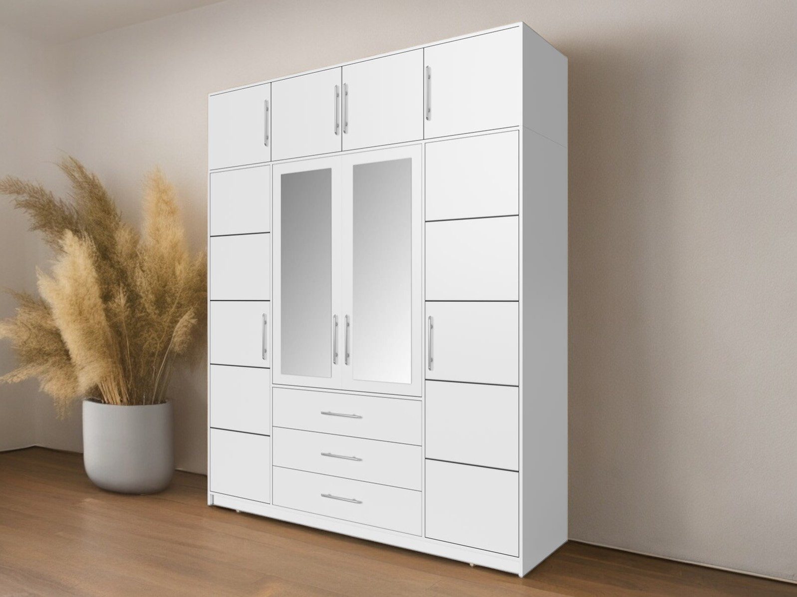 Compleo Kleiderschrank mit 3 Schubladen und günstig online kaufen