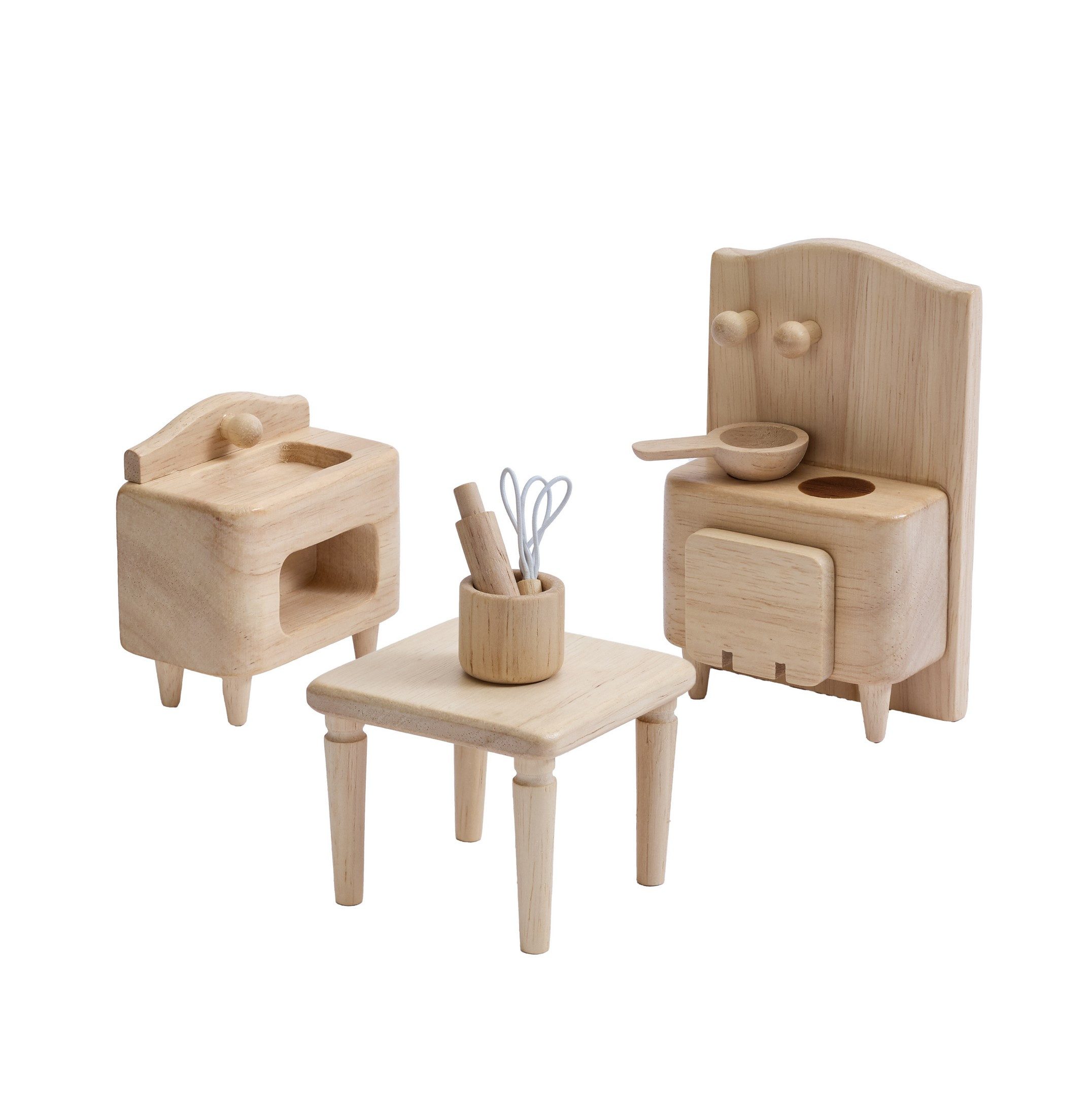Plantoys Puppenhausmöbel PlanToys- Viktorianisches Küchen-Set 18,8x7,5x18,8 cm - 3y+, aus Holz